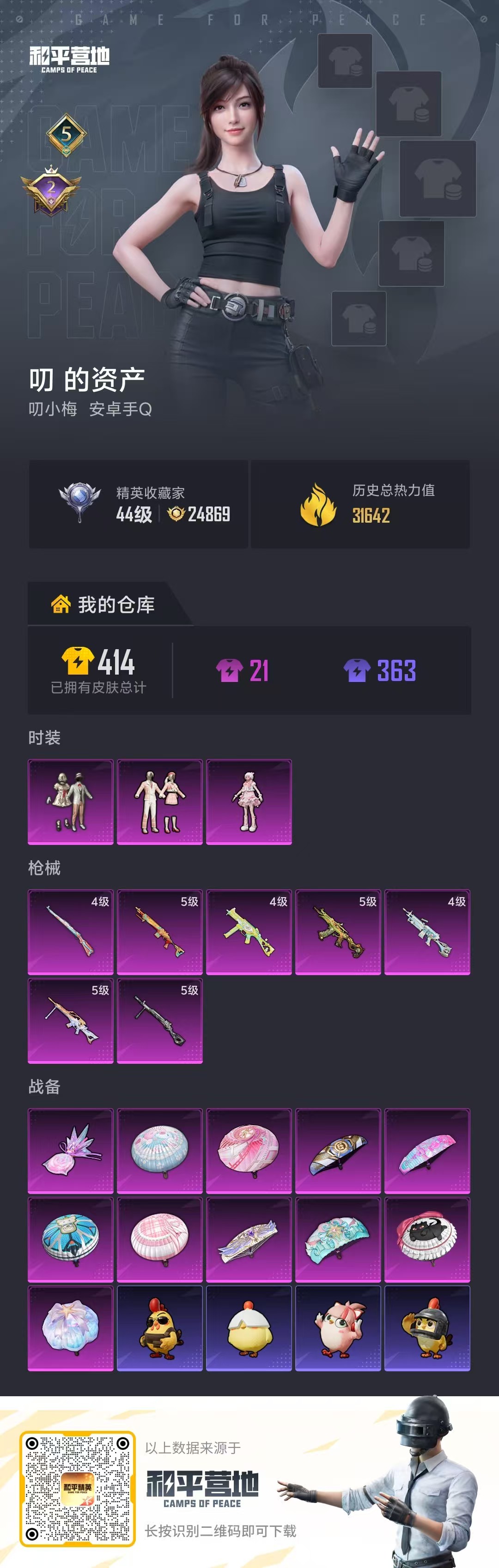 HPSJ4129731和平精英账号详情图2