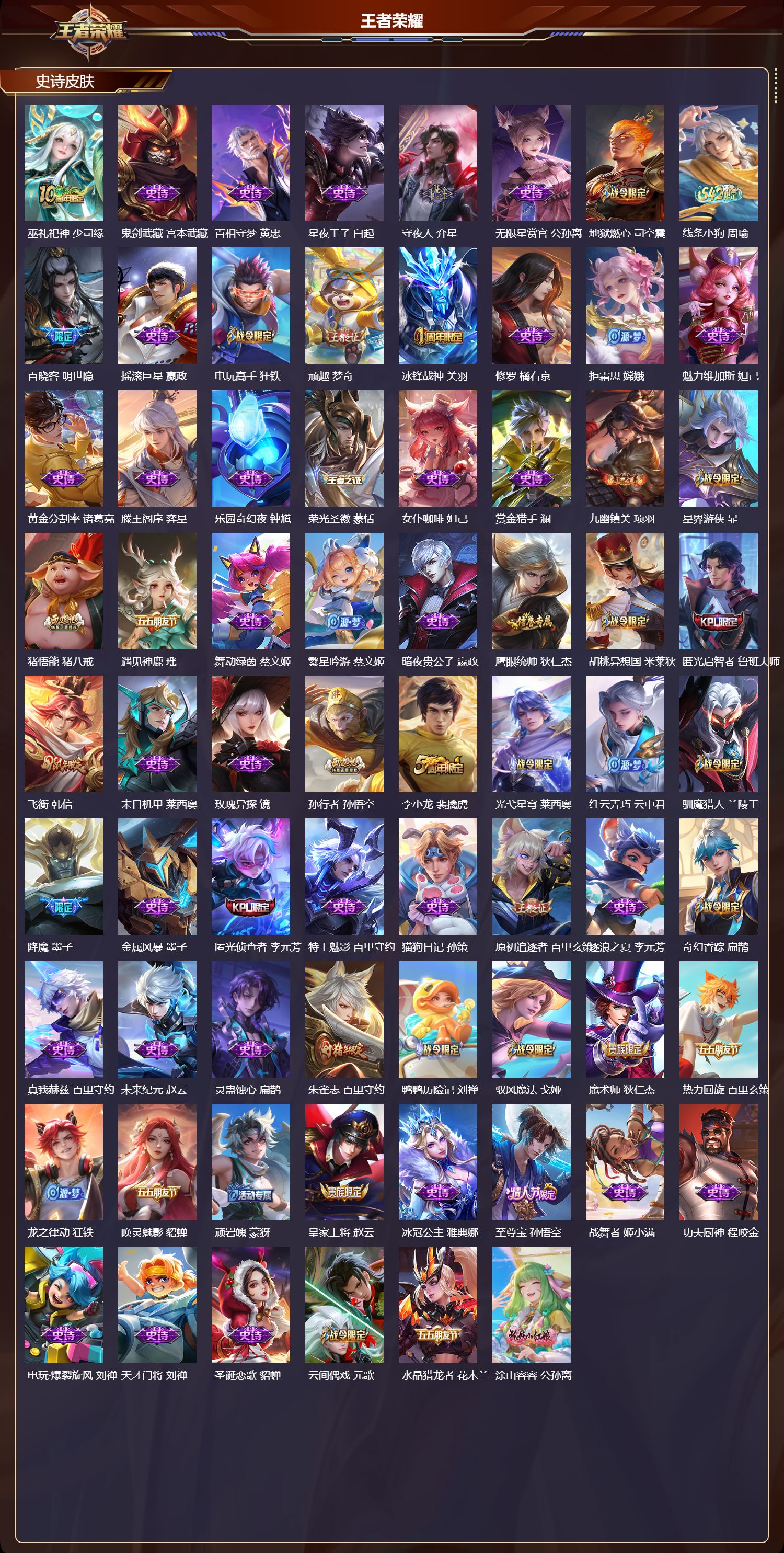 WZQM4235930王者荣耀账号详情图3