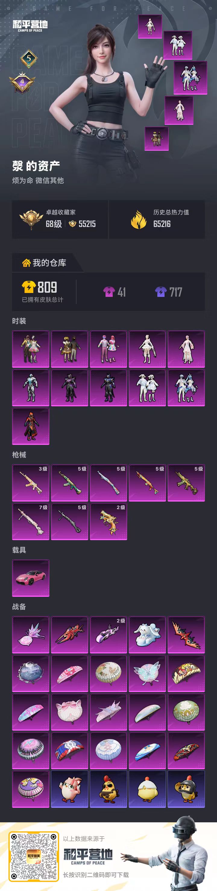 HPSJ4129883和平精英账号详情图2