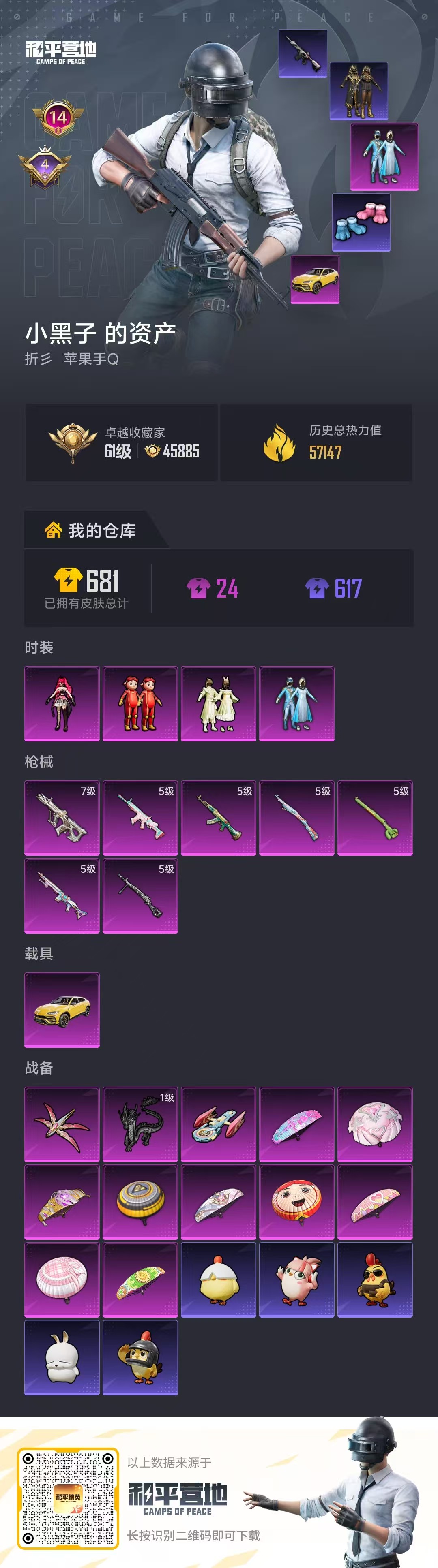 HPSJ4129676和平精英账号详情图2