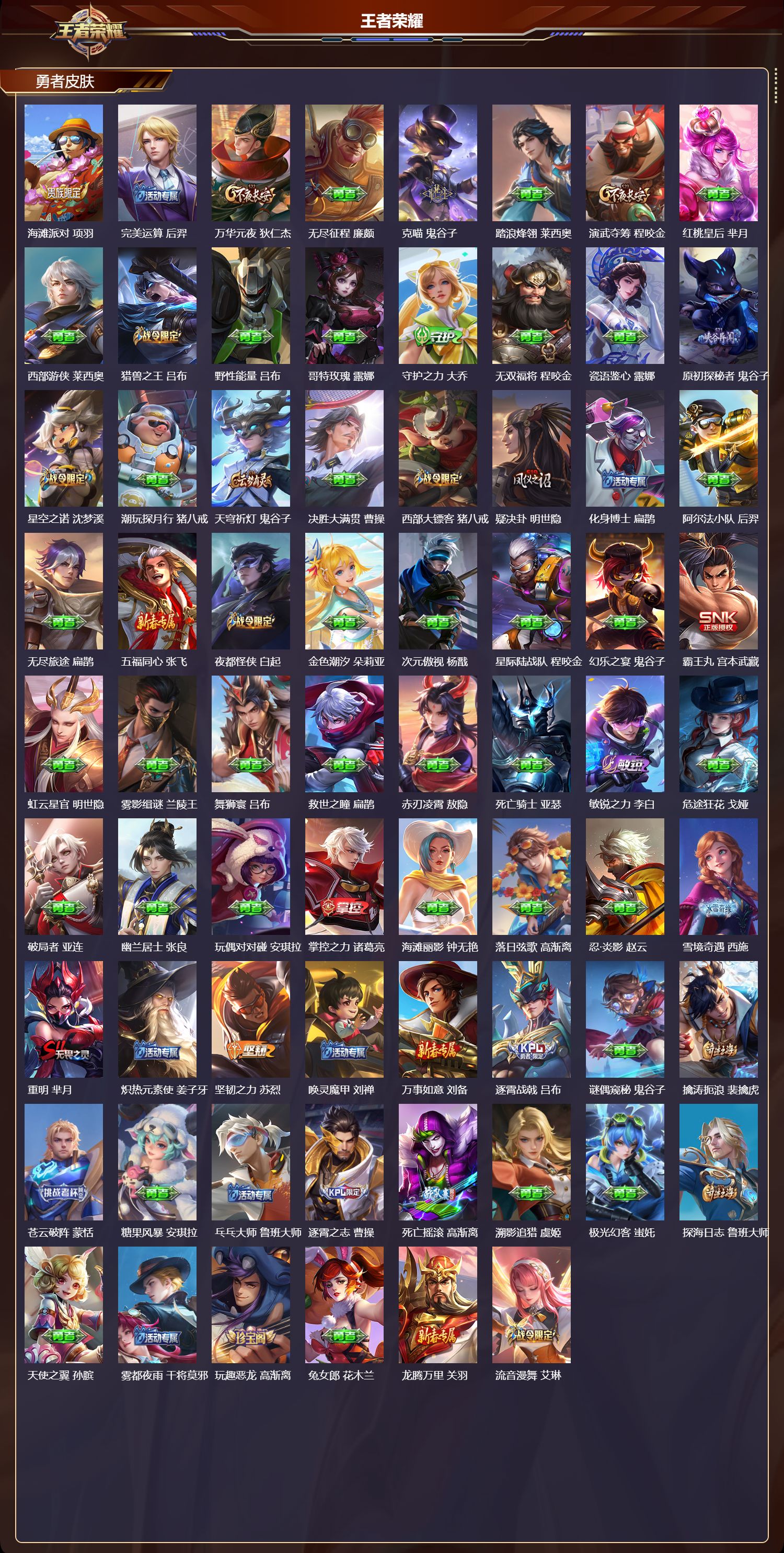 WZQM4235853王者荣耀账号详情图5