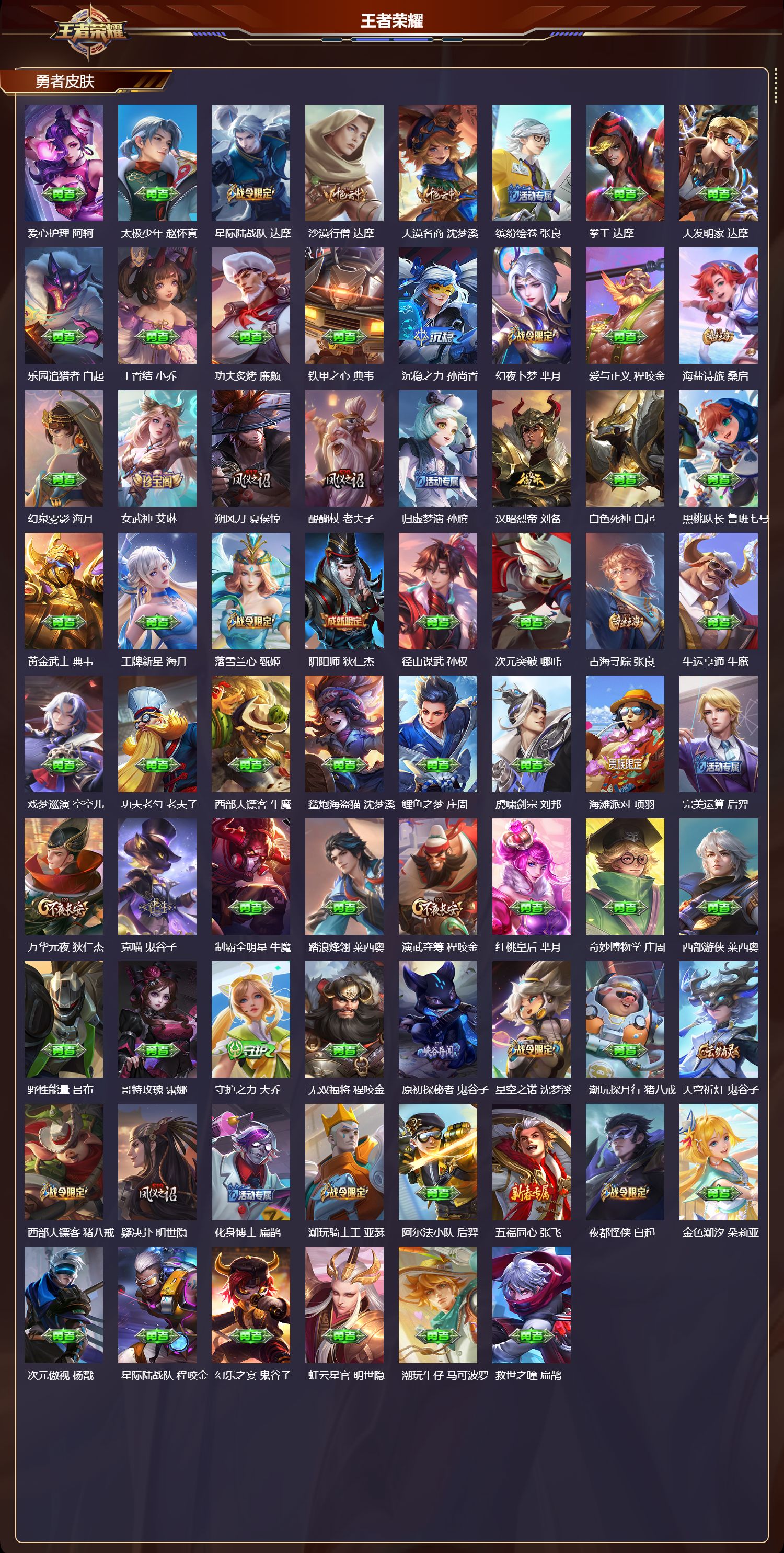 WZMK4235610王者荣耀账号详情图5 WZMK4235610王者荣耀账号详情图5