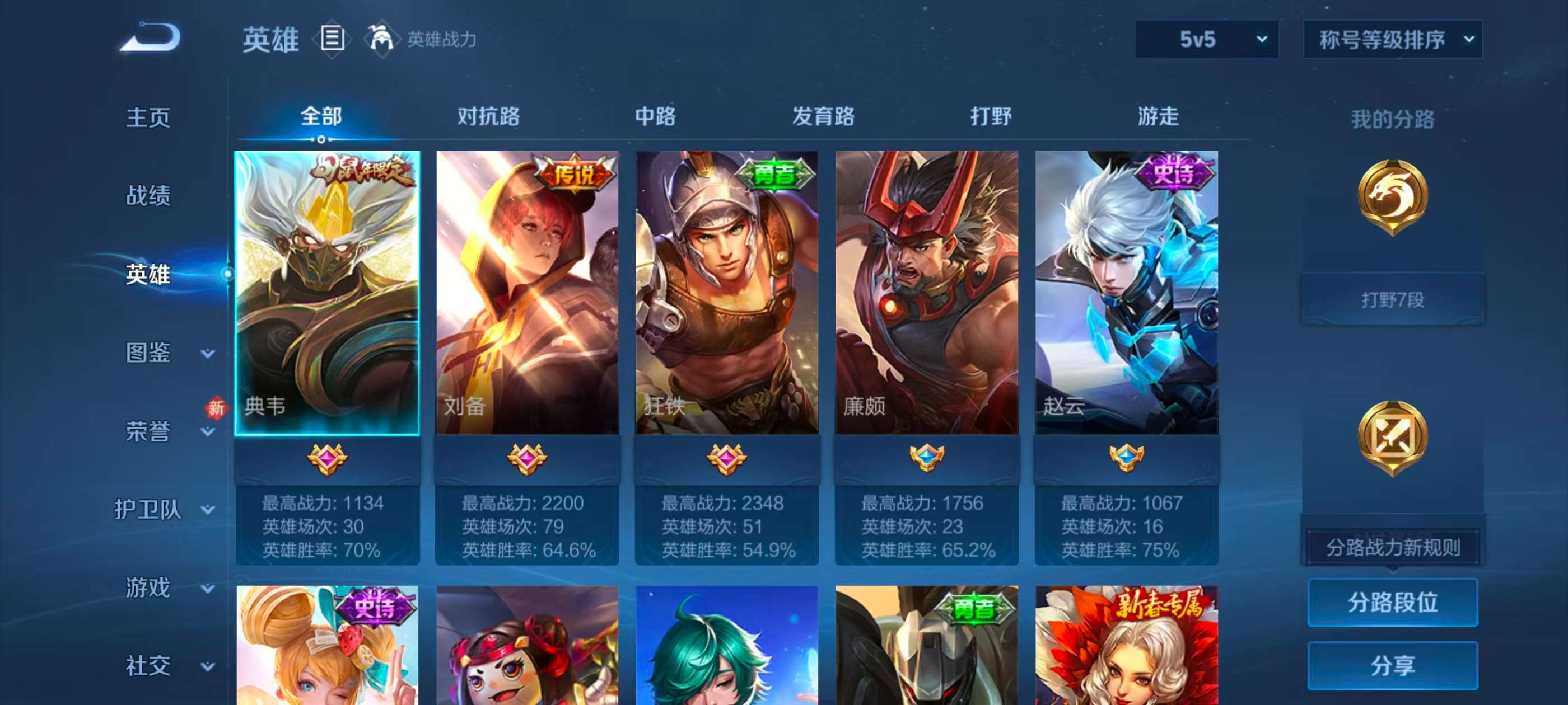 WZCMW4245386王者荣耀账号详情图4 WZCMW4245386王者荣耀账号详情图4