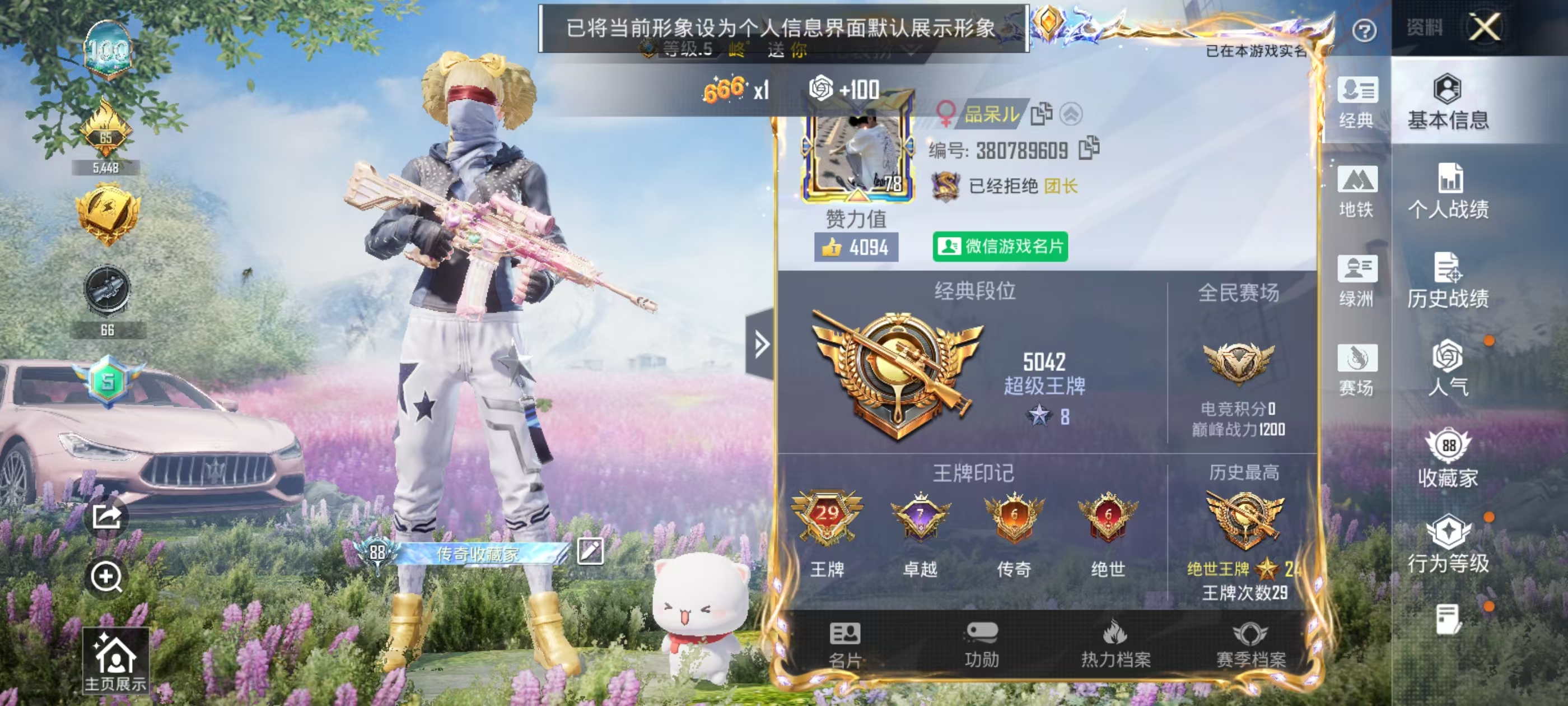 HPSJ4130913和平精英账号详情图3