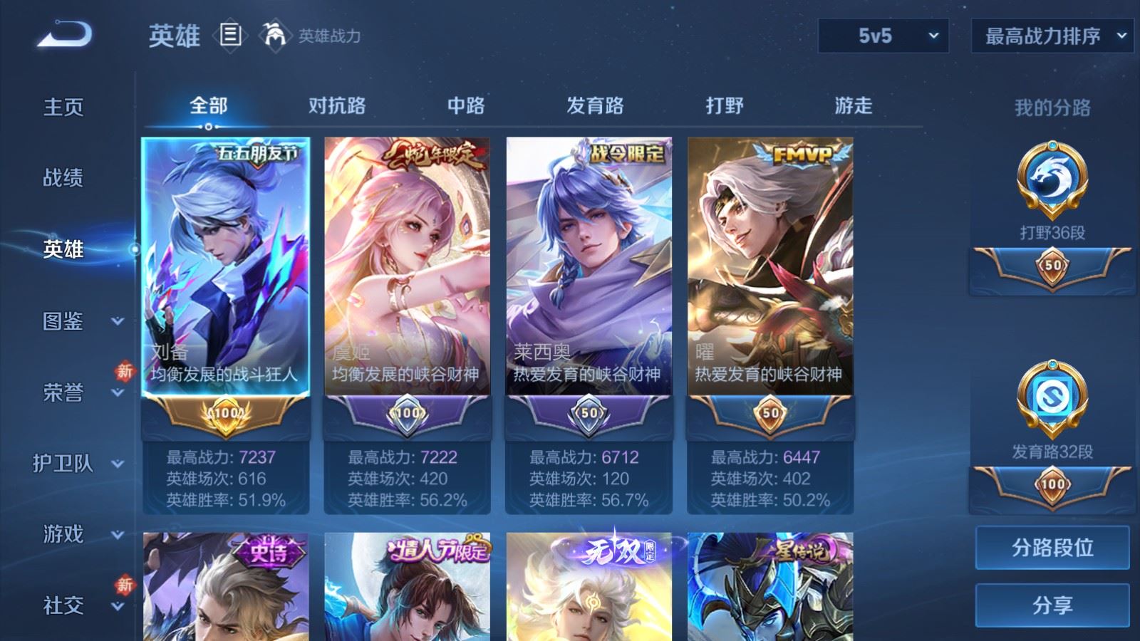 WZLX4242390王者荣耀账号详情图3