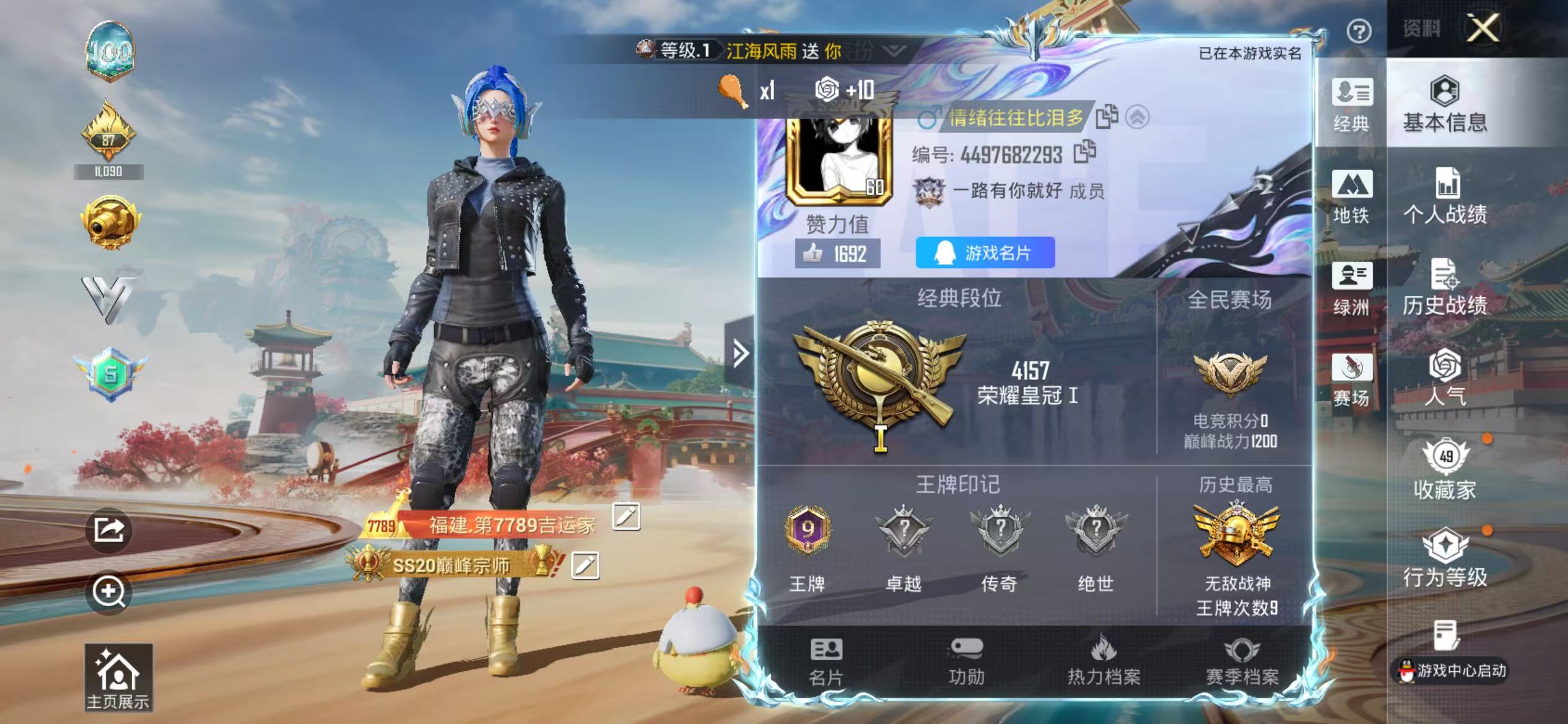 HPSJ4130999和平精英账号详情图3 HPSJ4130999和平精英账号详情图3