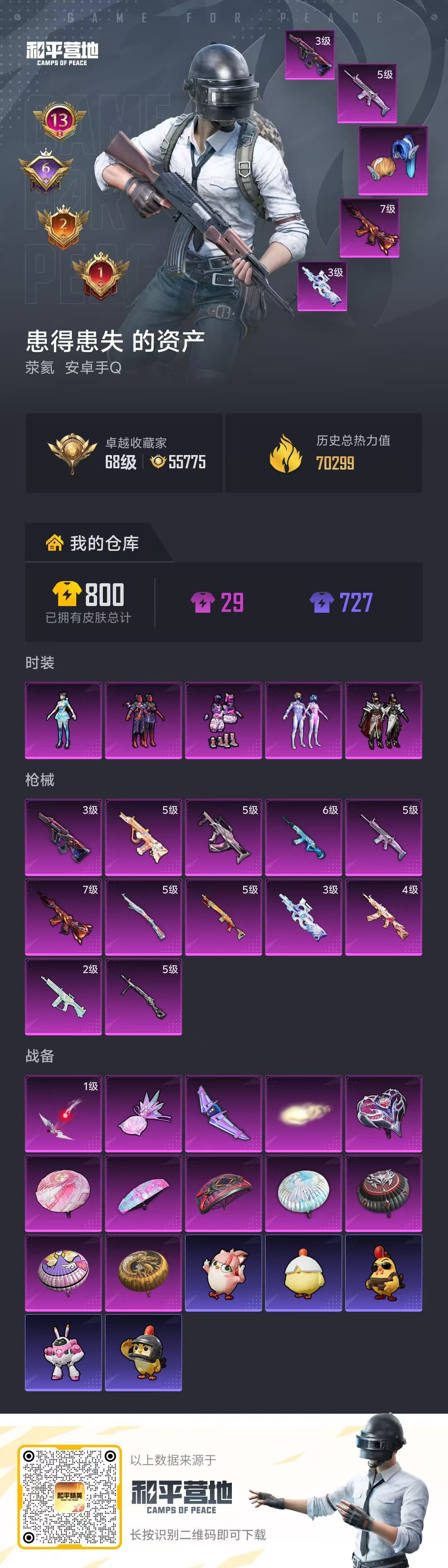 HPSJ4131444和平精英账号详情图2 HPSJ4131444和平精英账号详情图2