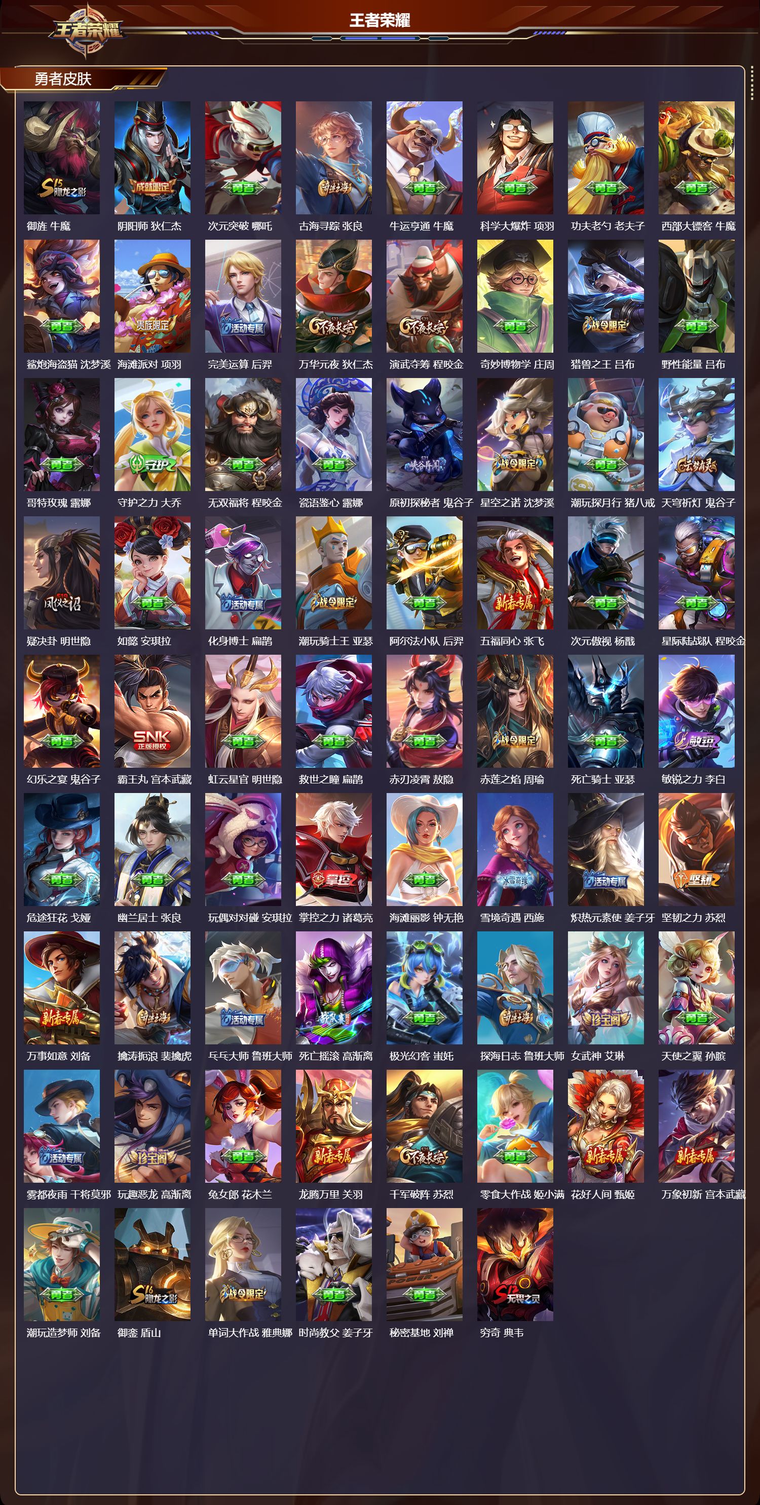 WZQM4238220王者荣耀账号详情图4