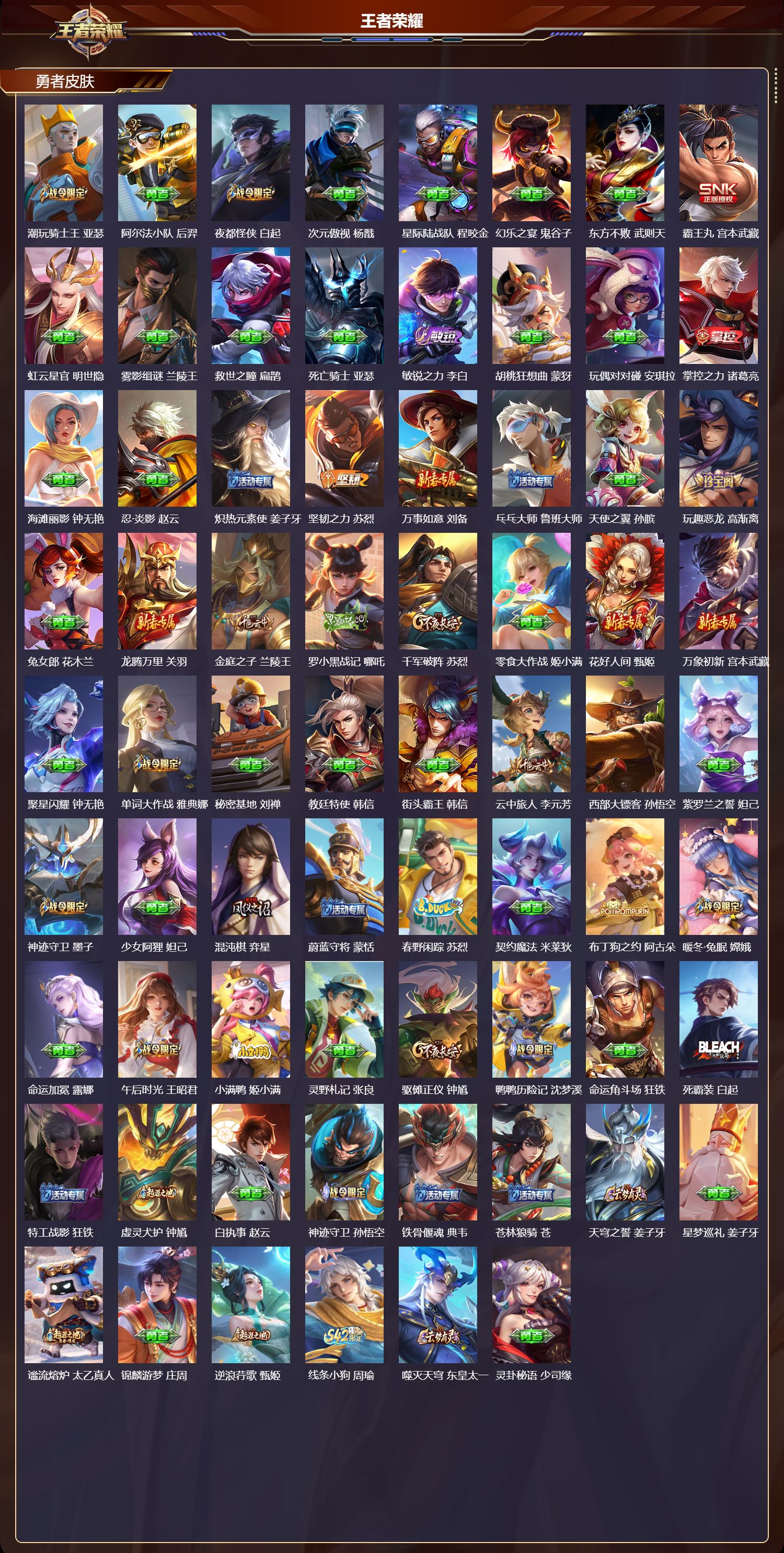 WZQM4238216王者荣耀账号详情图4