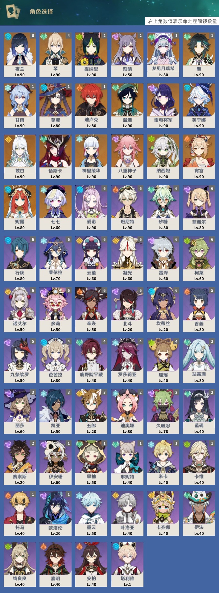 YSMK43576原神账号详情图3