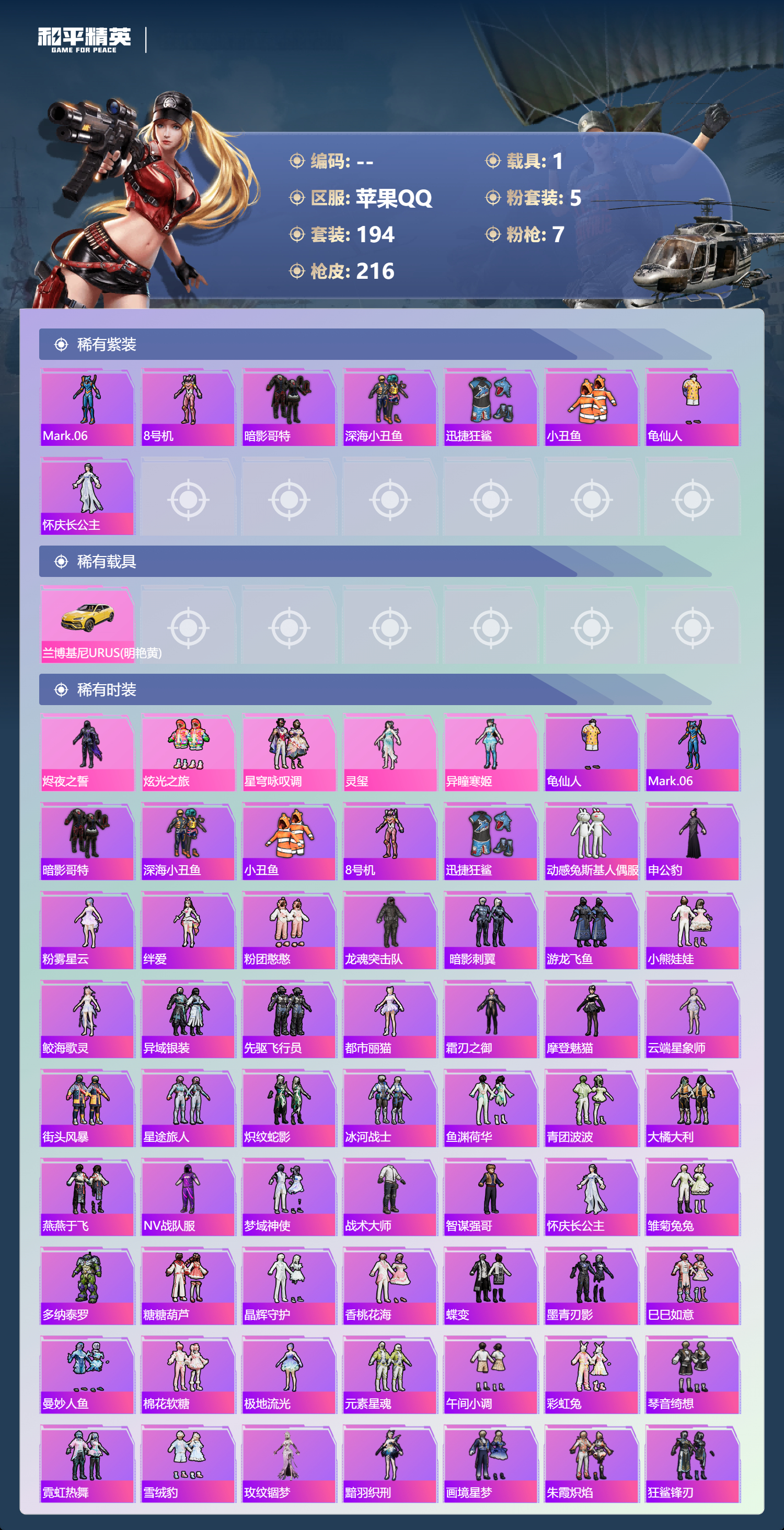 HPSJ4135411和平精英账号详情图4