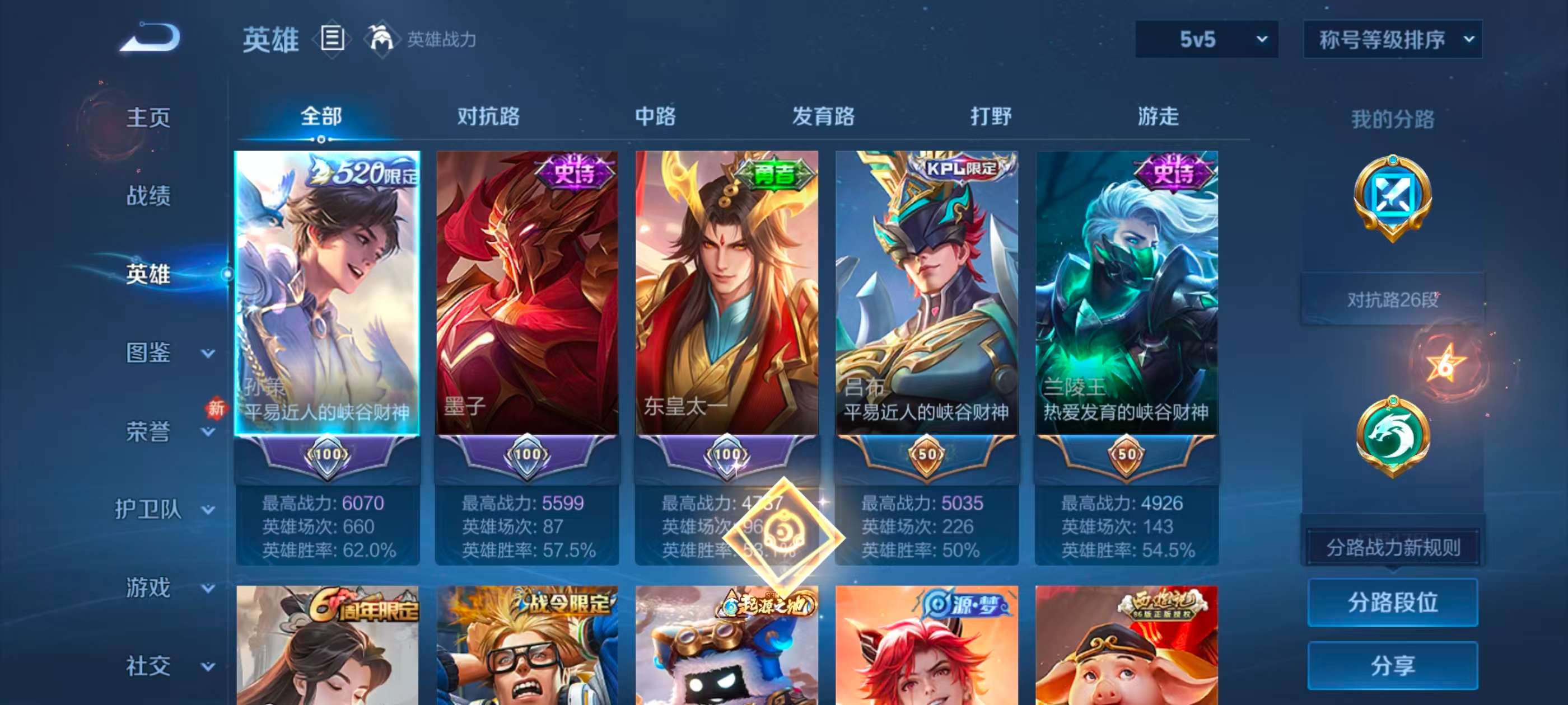 WZCMW4245298王者荣耀账号详情图3 WZCMW4245298王者荣耀账号详情图3