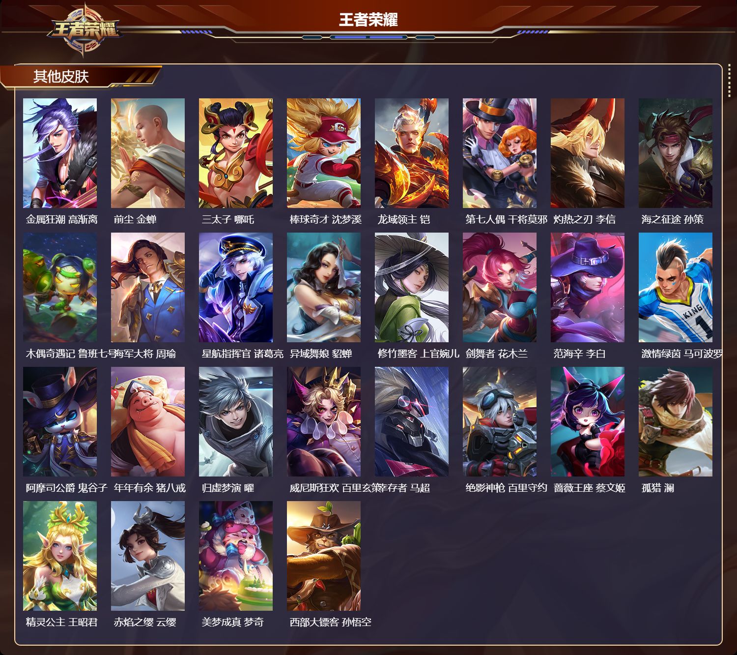 WZMK4238228王者荣耀账号详情图4