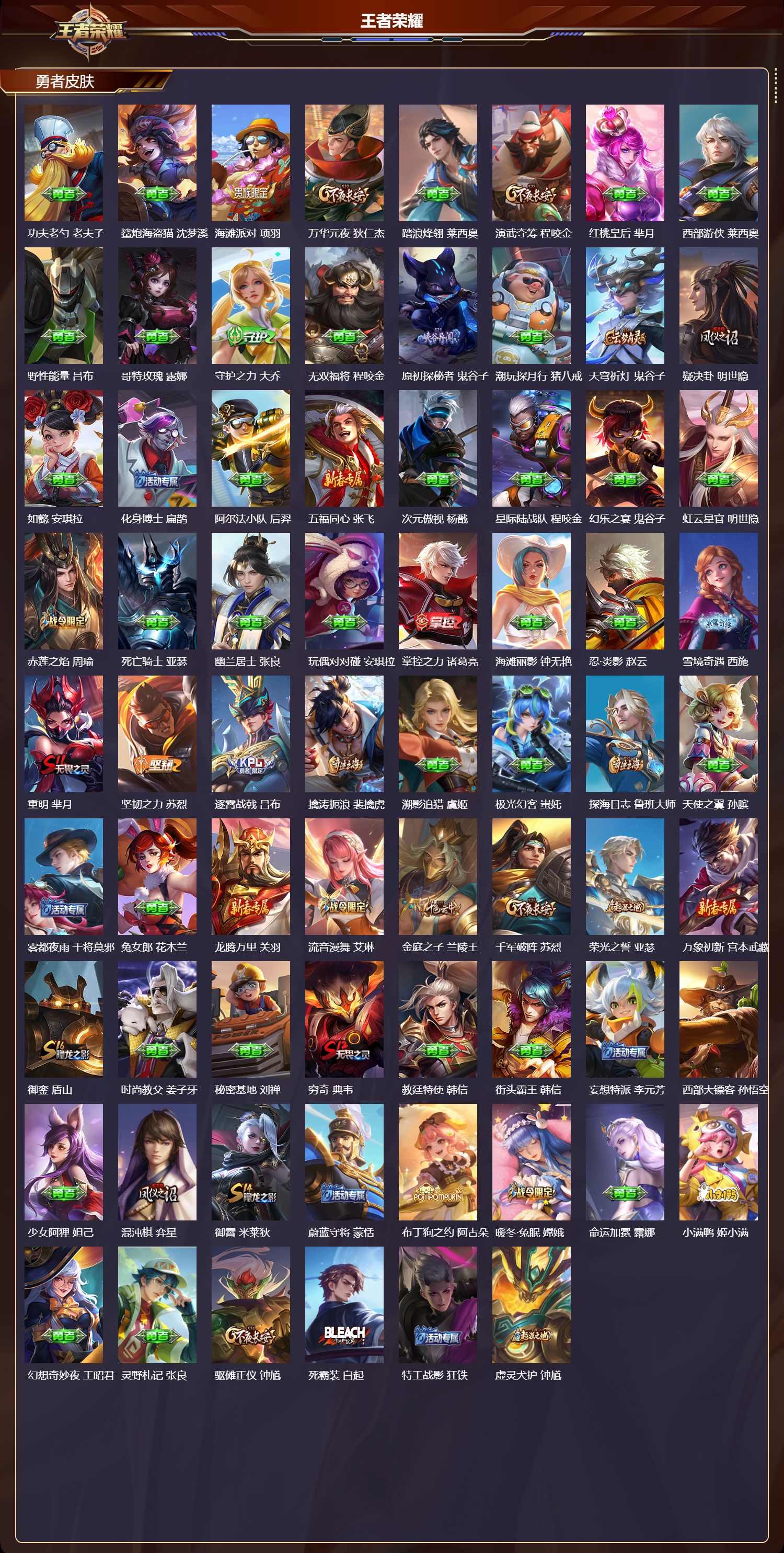 WZQM4238333王者荣耀账号详情图3