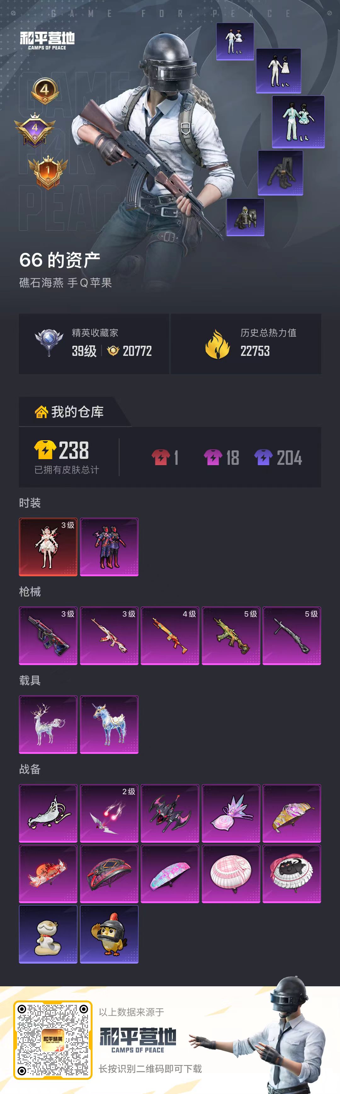 HPSJ4131183和平精英账号详情图2