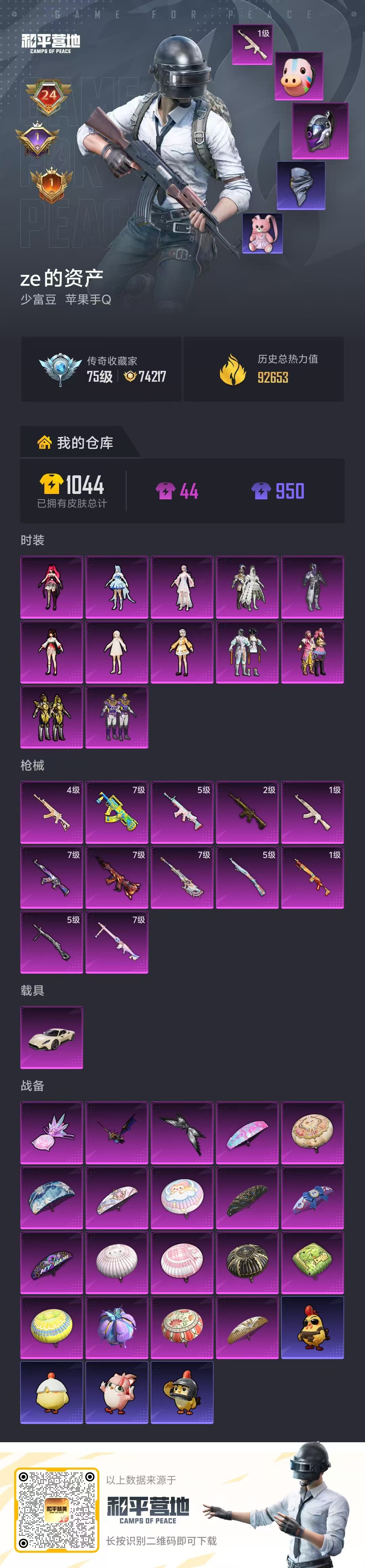 HPCMW4133364和平精英账号详情图2 HPCMW4133364和平精英账号详情图2