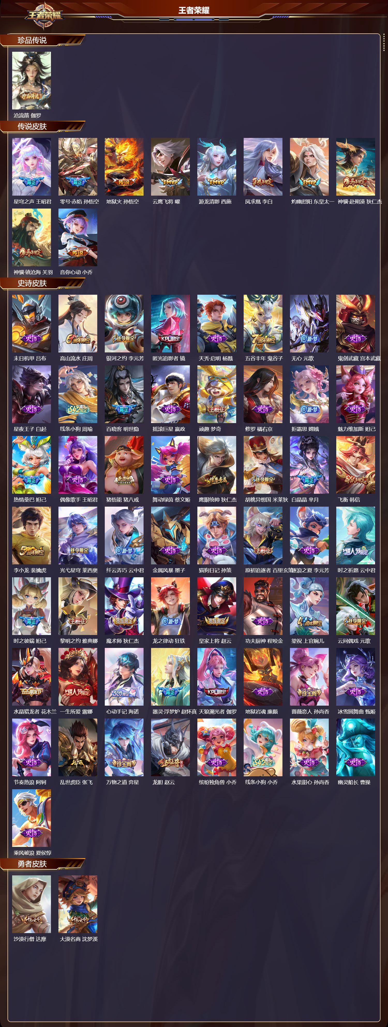 WZCMW4245242王者荣耀账号详情图6 WZCMW4245242王者荣耀账号详情图6