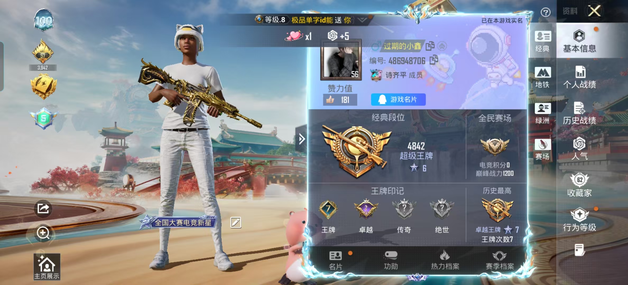 HPCMW4132723和平精英账号详情图3