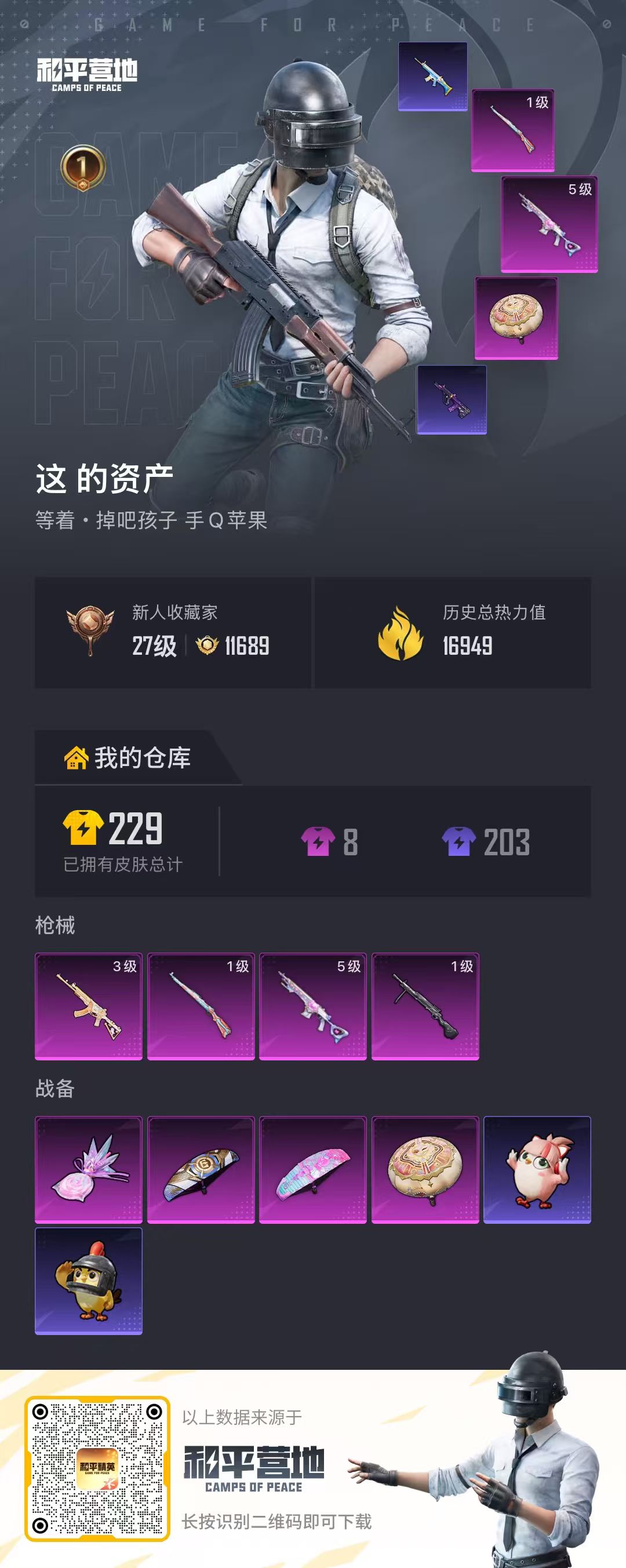 HPSJ4130997和平精英账号详情图2