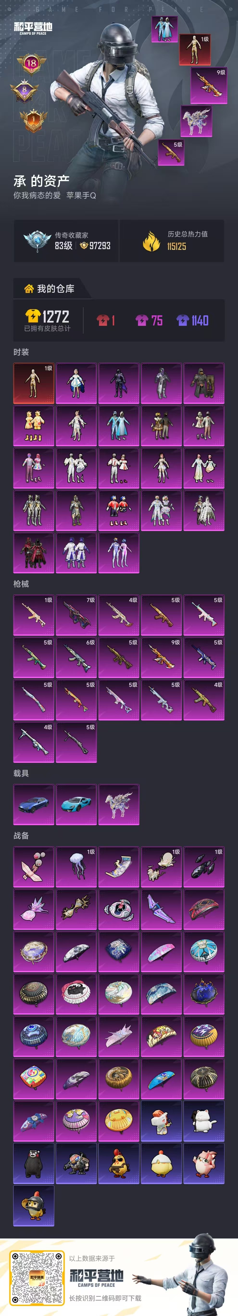 HPSJ4132399和平精英账号详情图2