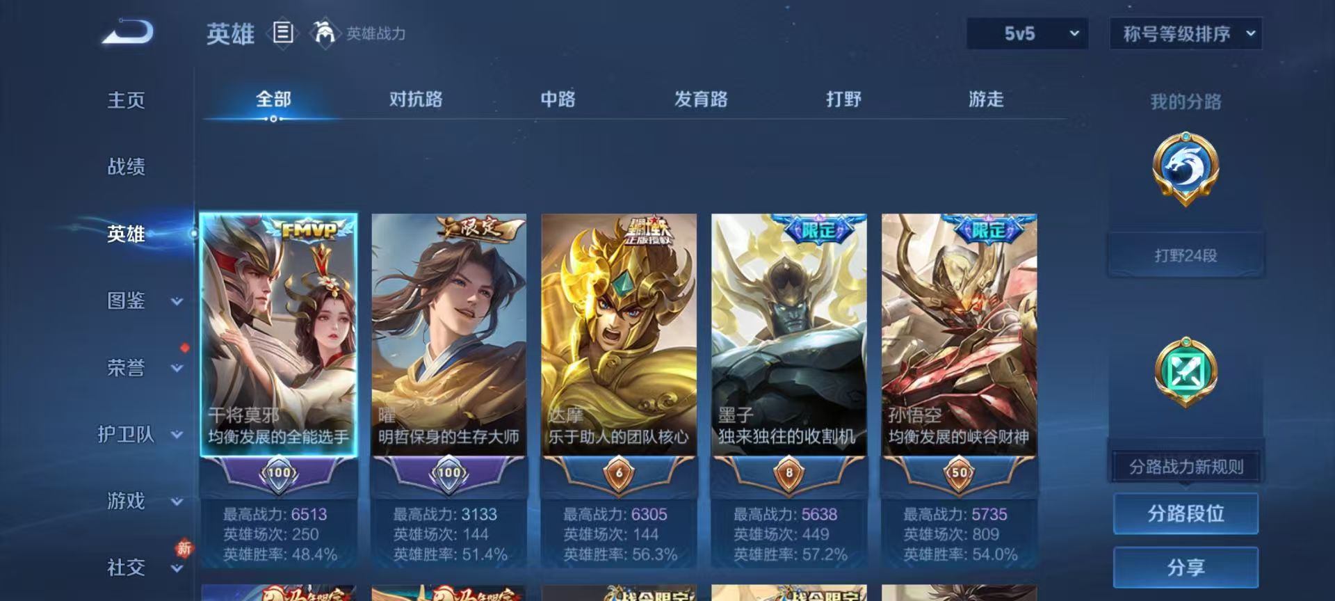 WZCMW4249575王者荣耀账号详情图5