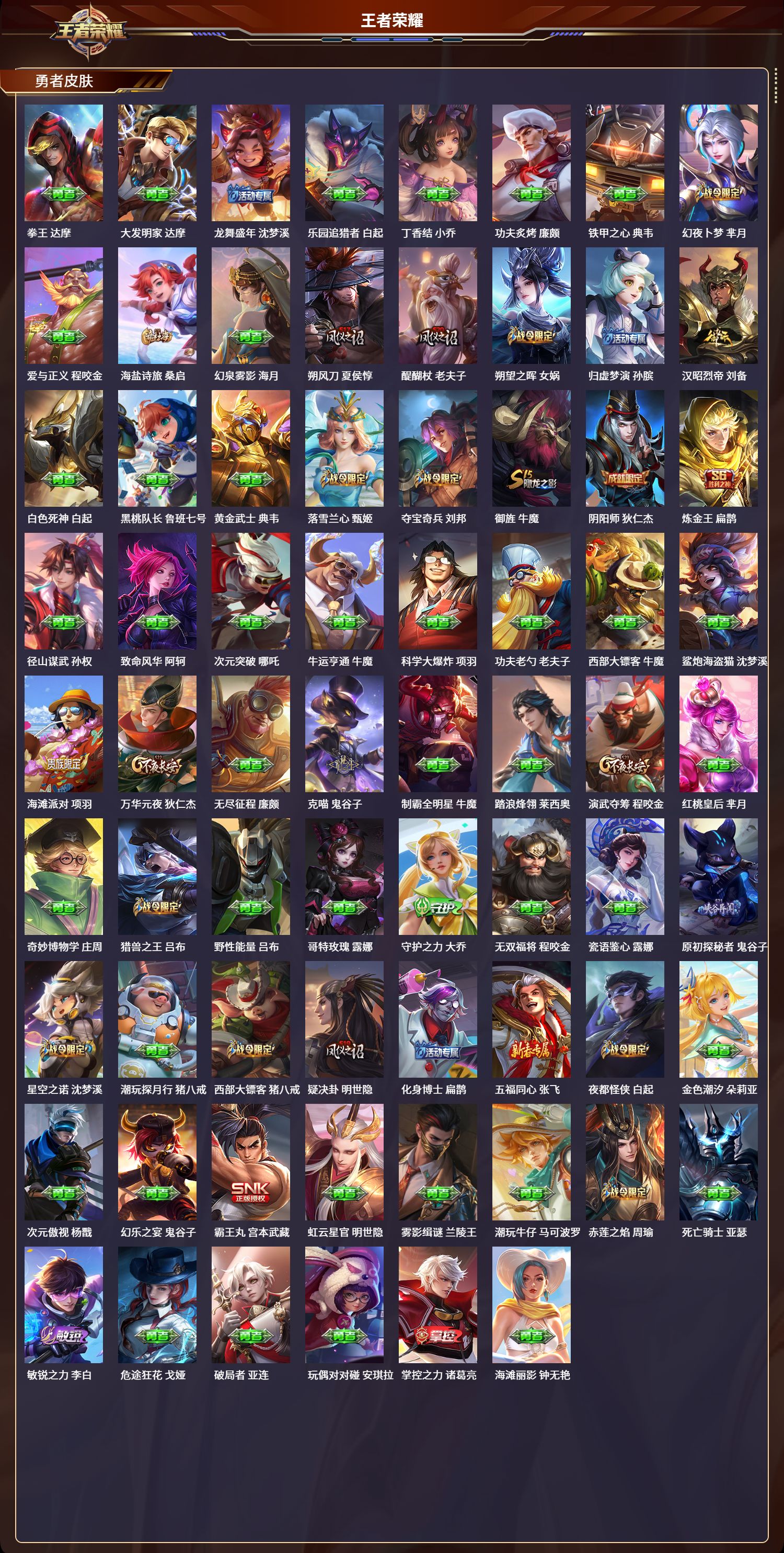 WZLX4241280王者荣耀账号详情图4 WZLX4241280王者荣耀账号详情图4