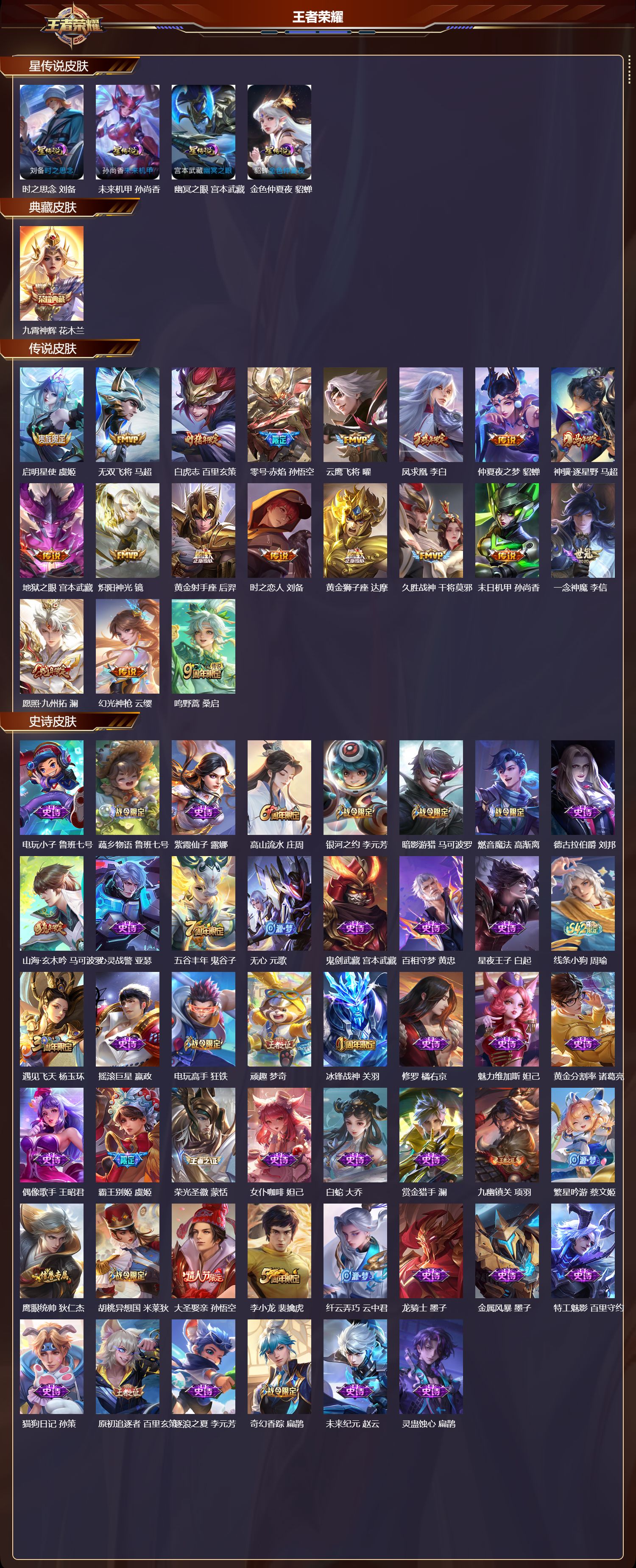 WZQM4241380王者荣耀账号详情图2