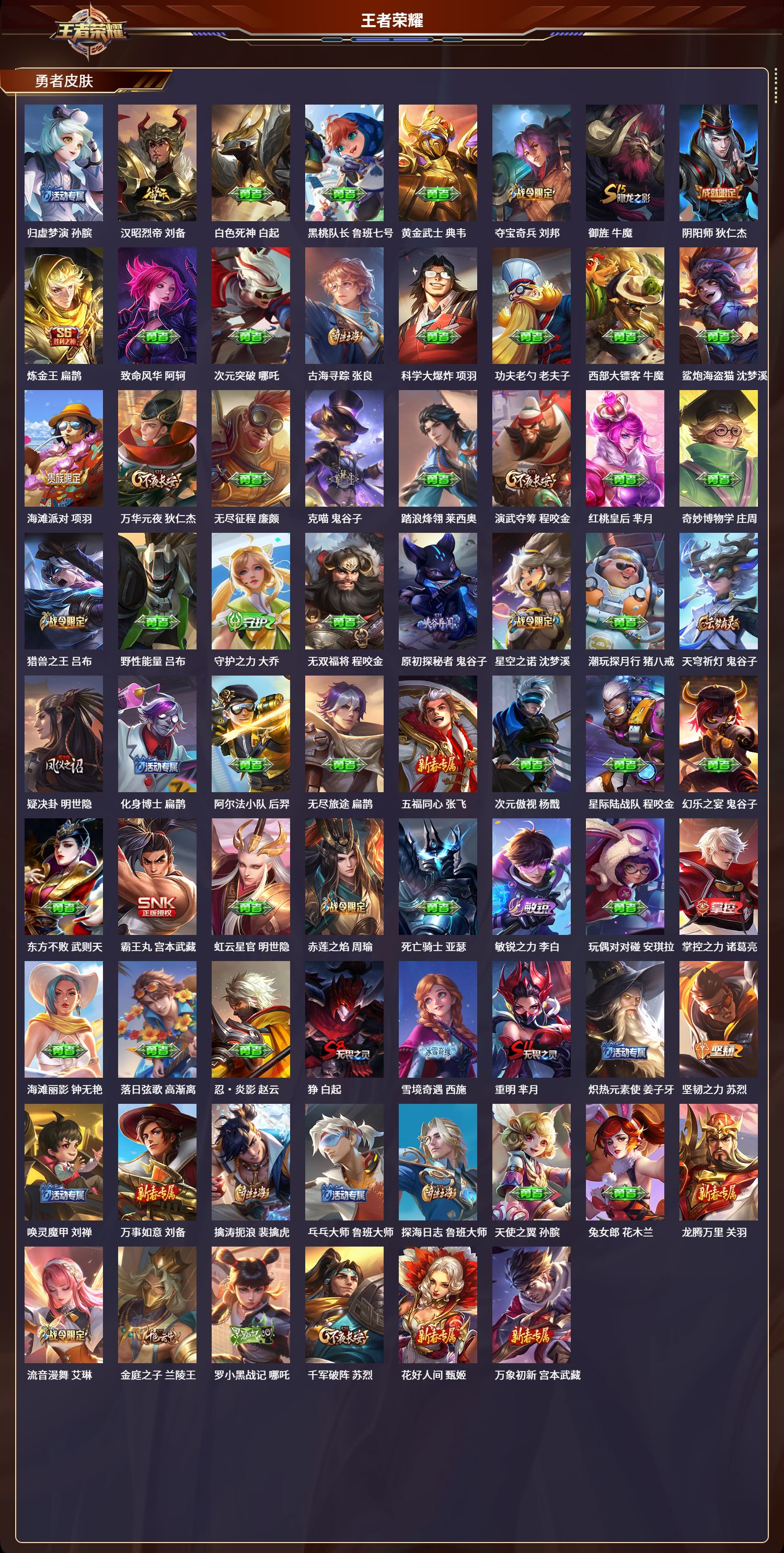 WZCMW4252050王者荣耀账号详情图3