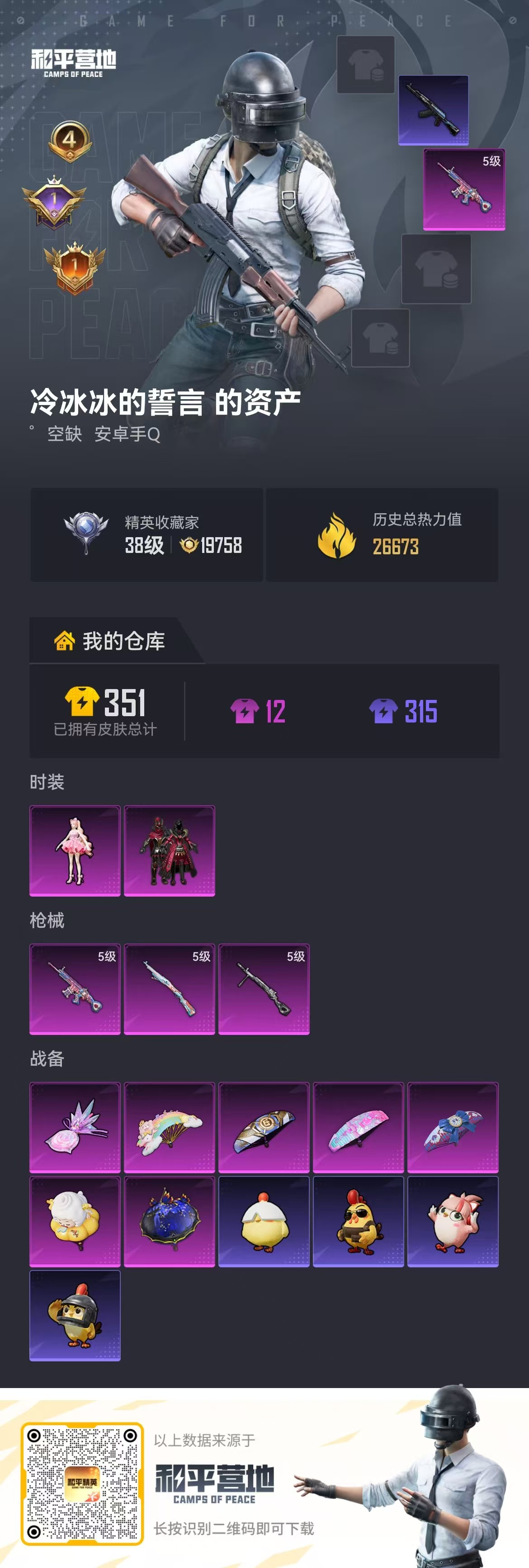 HPSJ4132405和平精英账号详情图2 HPSJ4132405和平精英账号详情图2