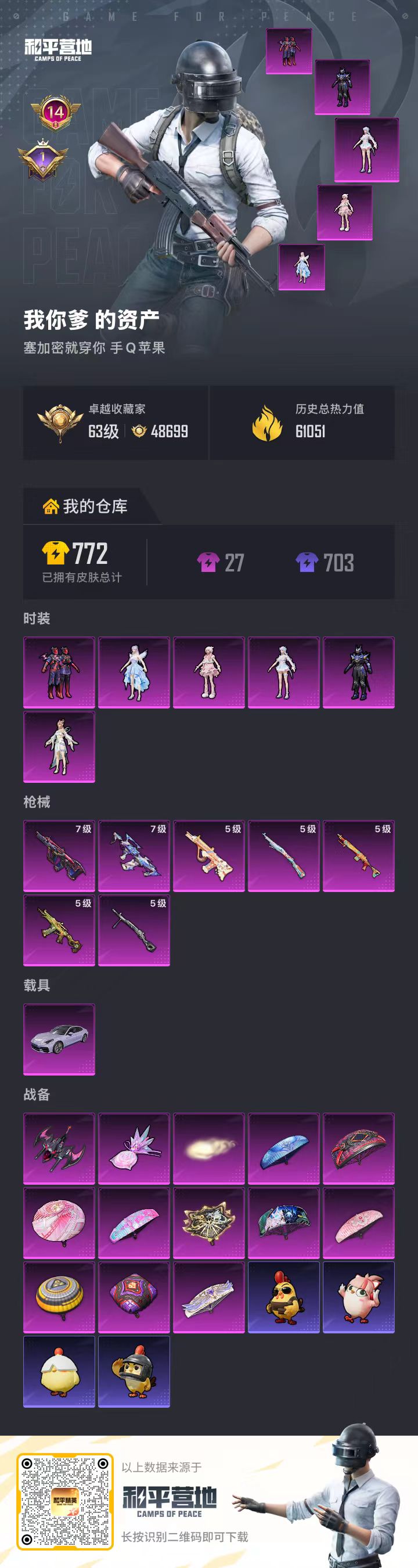 HPSJ4132386和平精英账号详情图2