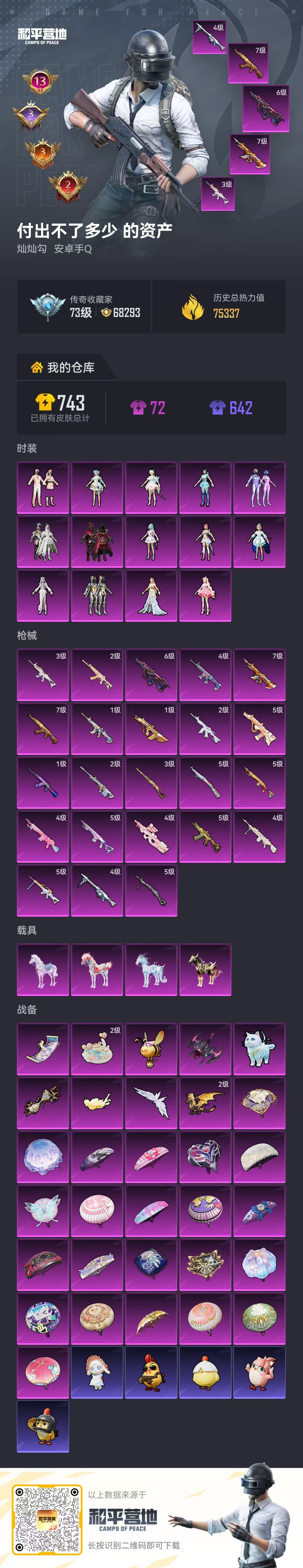 HPSJ4132411和平精英账号详情图2