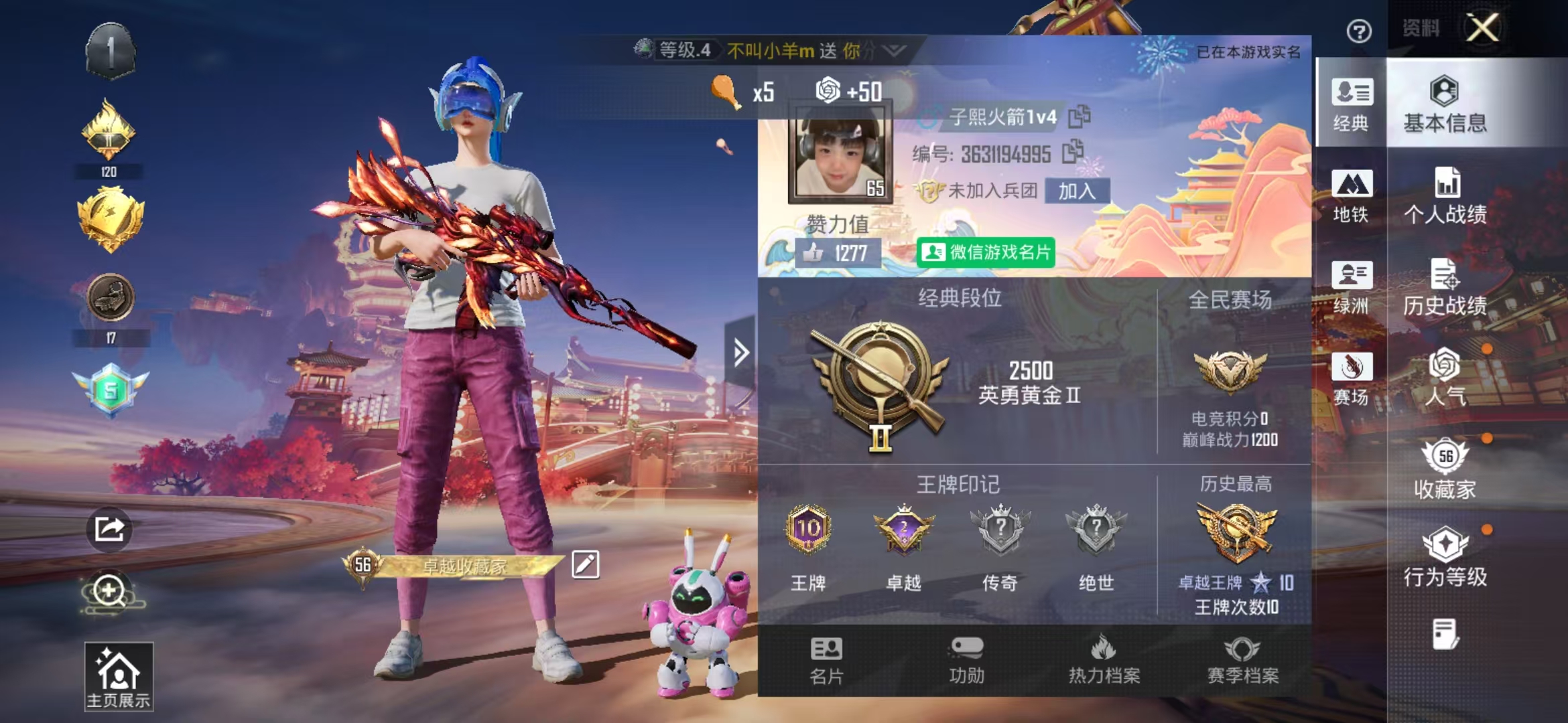 HPSJ4132678和平精英账号详情图3 HPSJ4132678和平精英账号详情图3