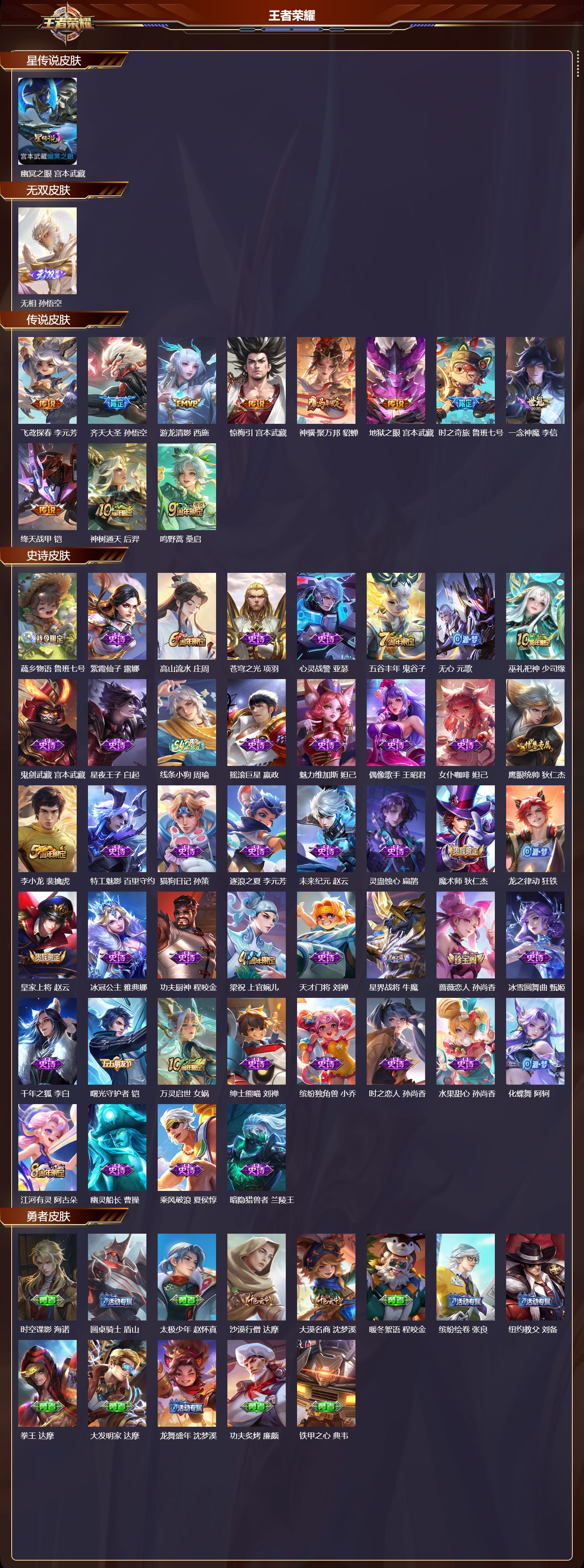 WZQM4241437王者荣耀账号详情图2 WZQM4241437王者荣耀账号详情图2