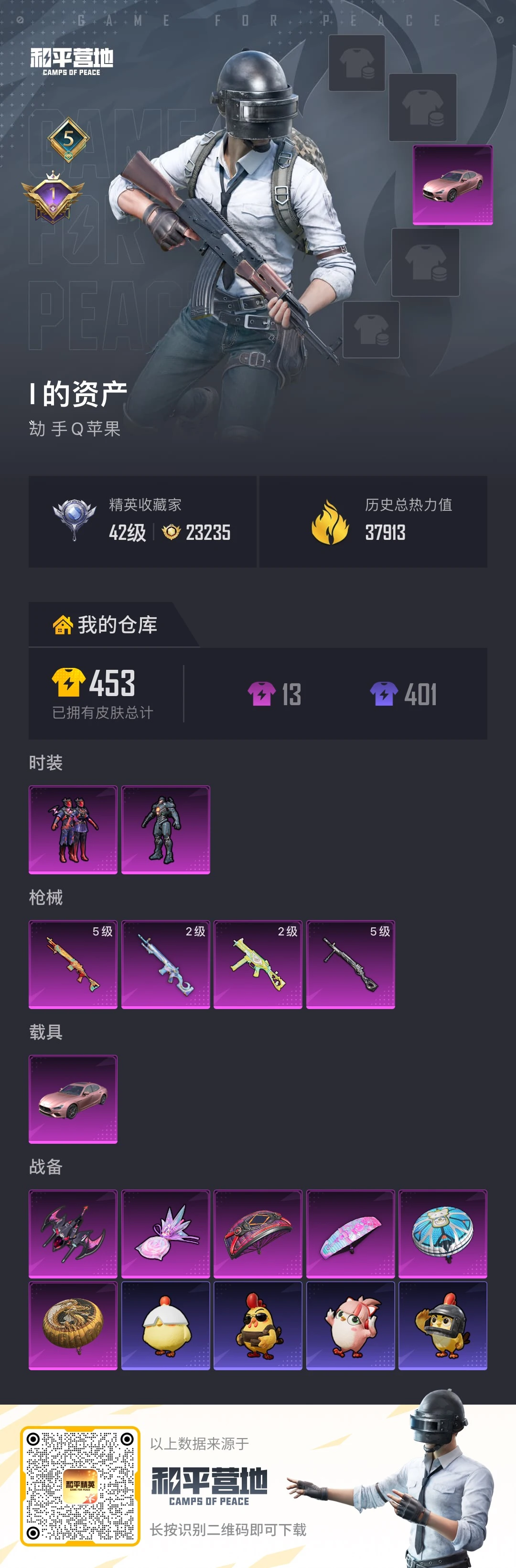 HPSJ4132443和平精英账号详情图2