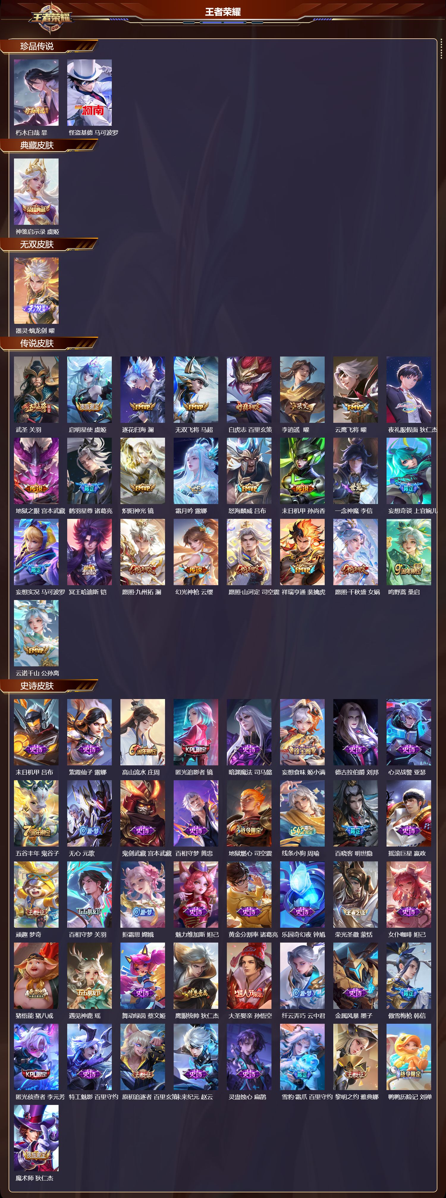 WZLX4241591王者荣耀账号详情图21