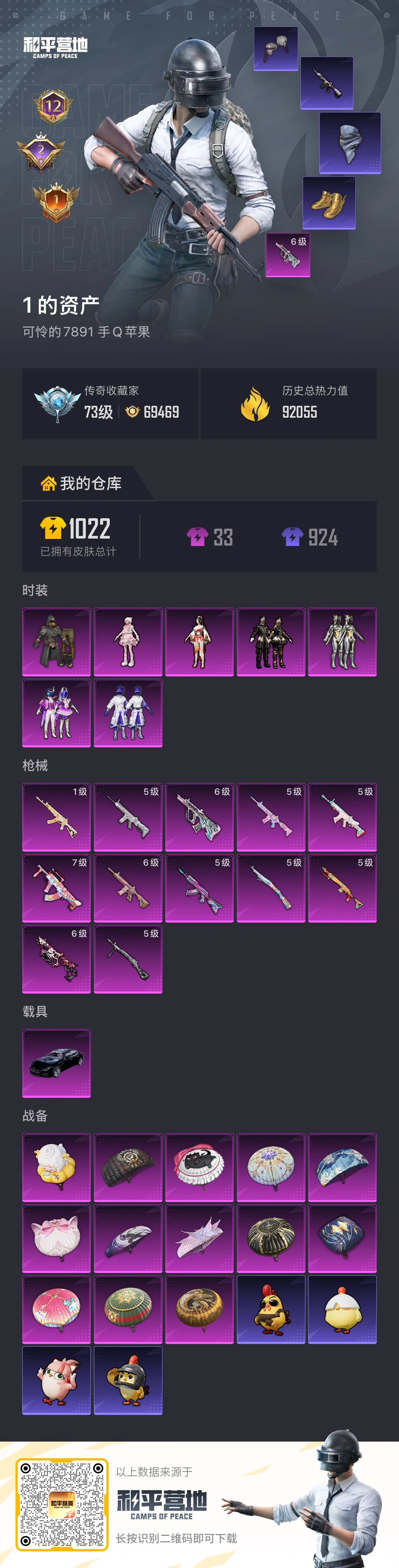 HPSJ4132454和平精英账号详情图2