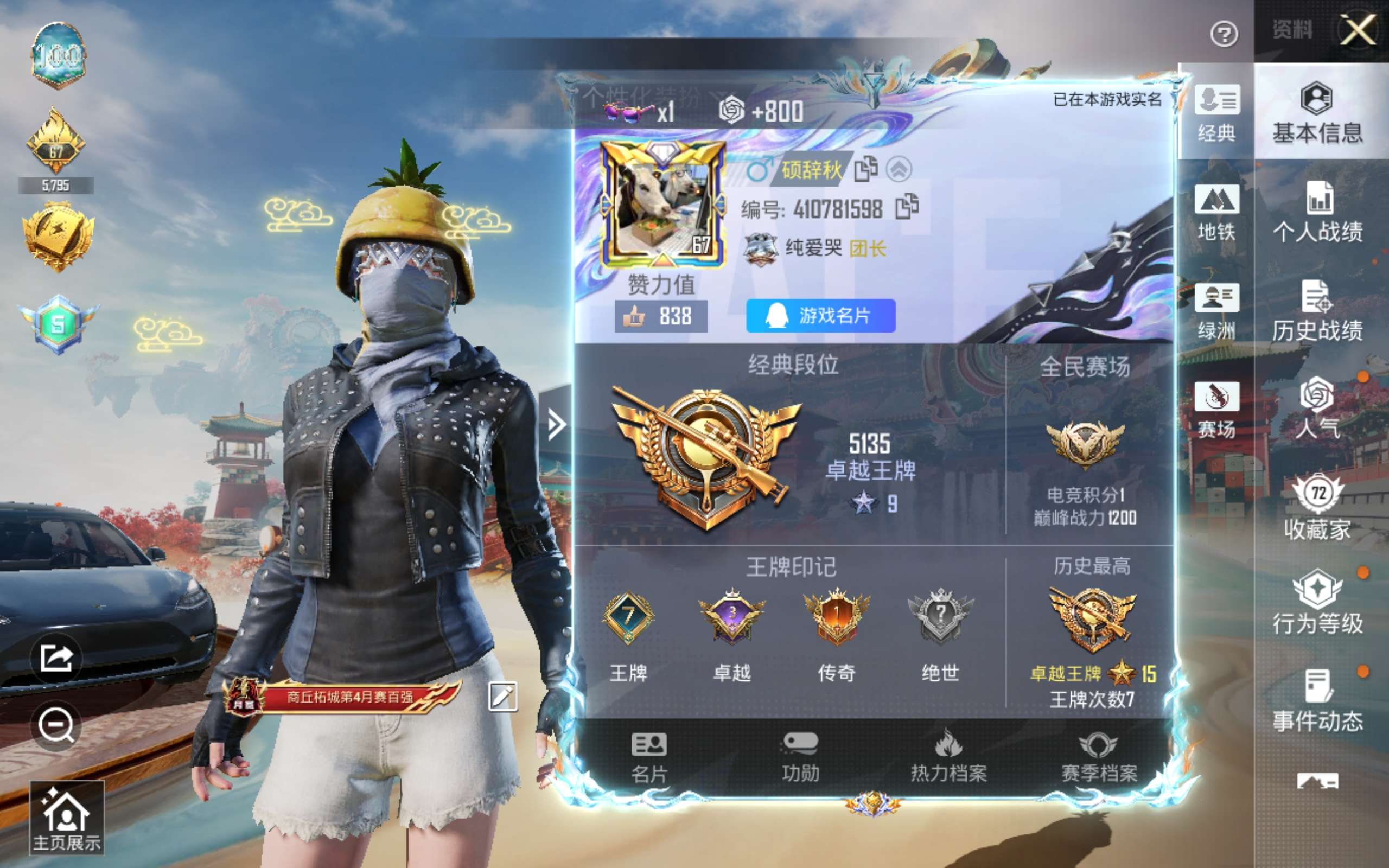 HPLX4135354和平精英账号详情图4 HPLX4135354和平精英账号详情图4