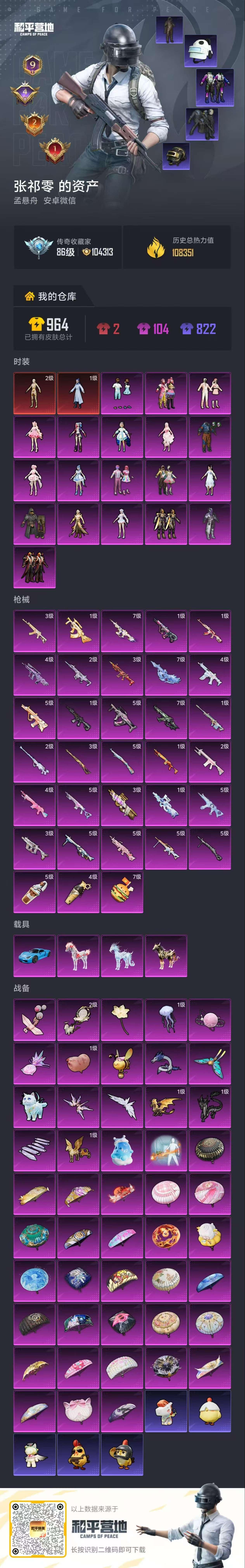 HPLX4145486和平精英账号详情图2