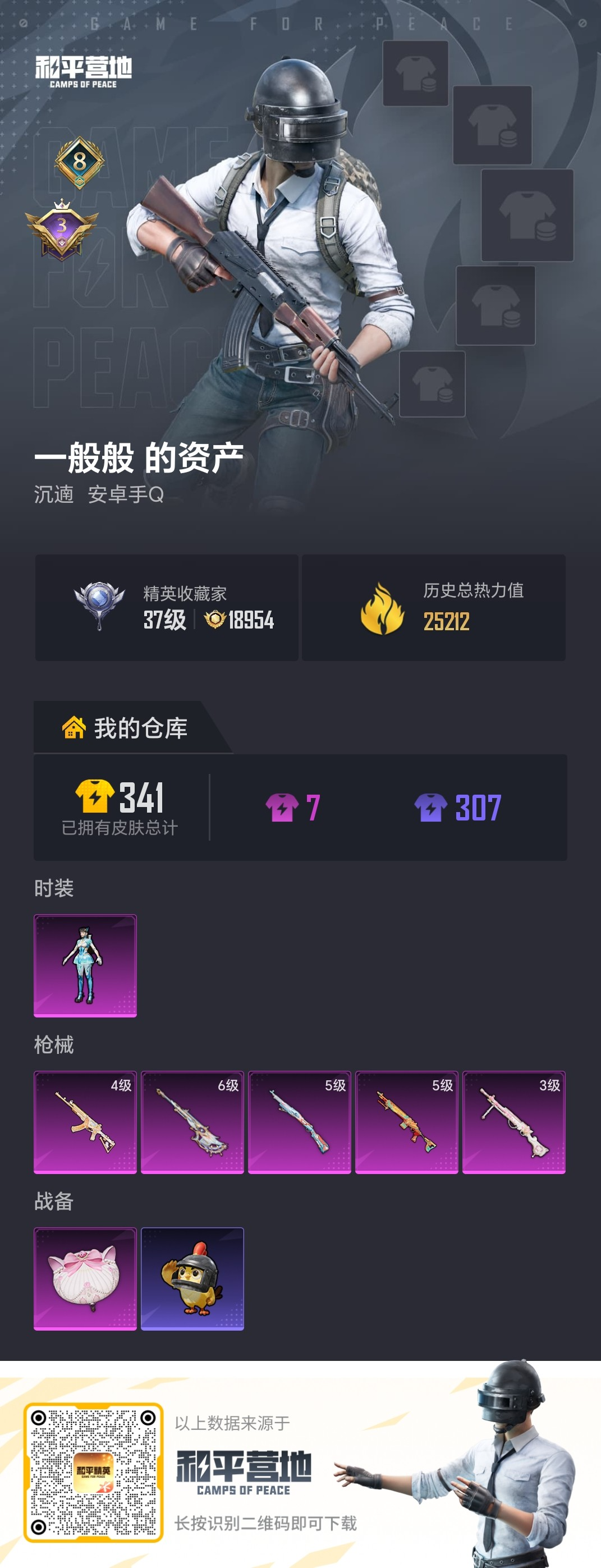 HPSJ4132722和平精英账号详情图2