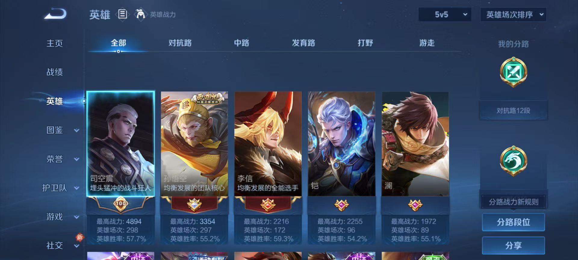 WZCMW4249876王者荣耀账号详情图5