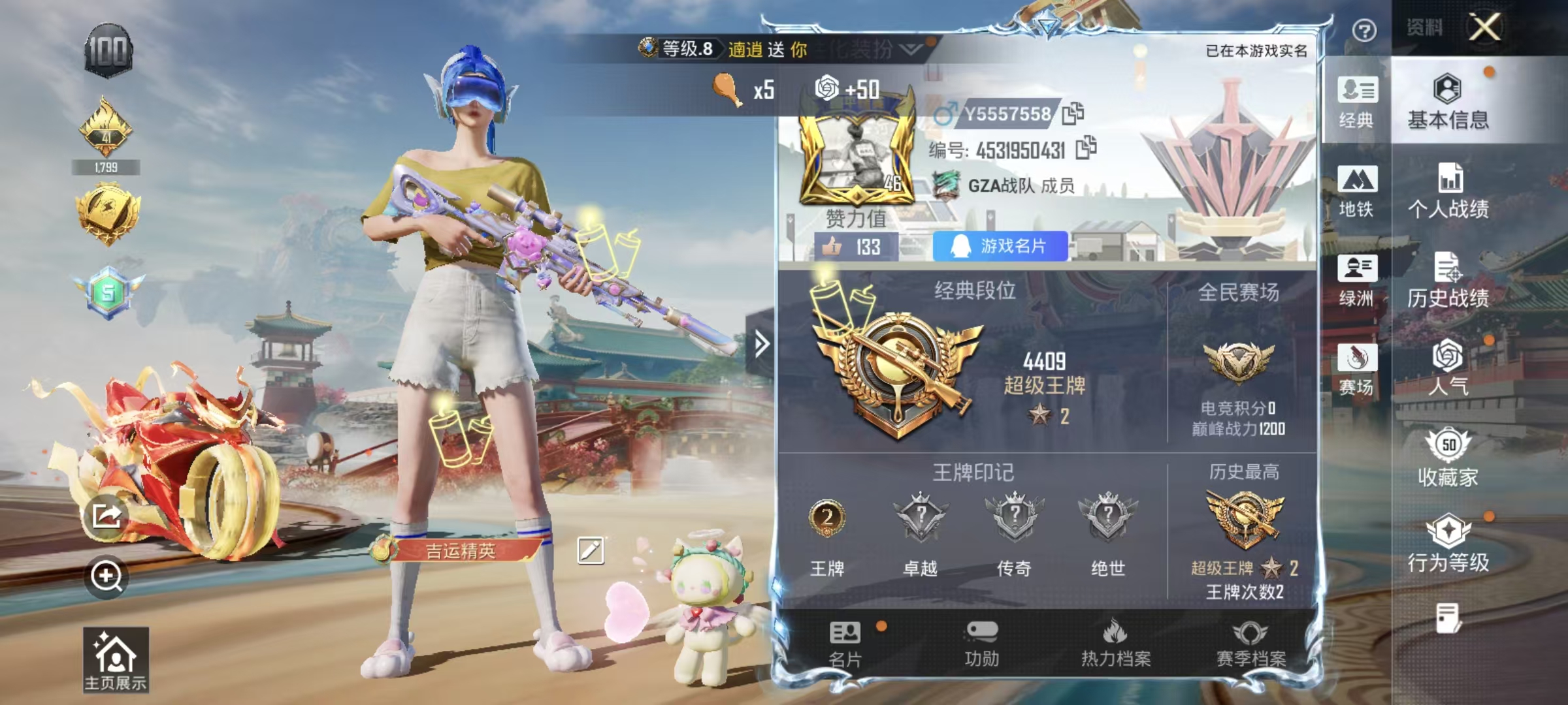 HPSJ4132413和平精英账号详情图3