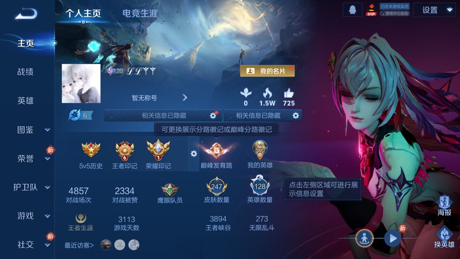 WZLX4244957王者荣耀账号详情图2