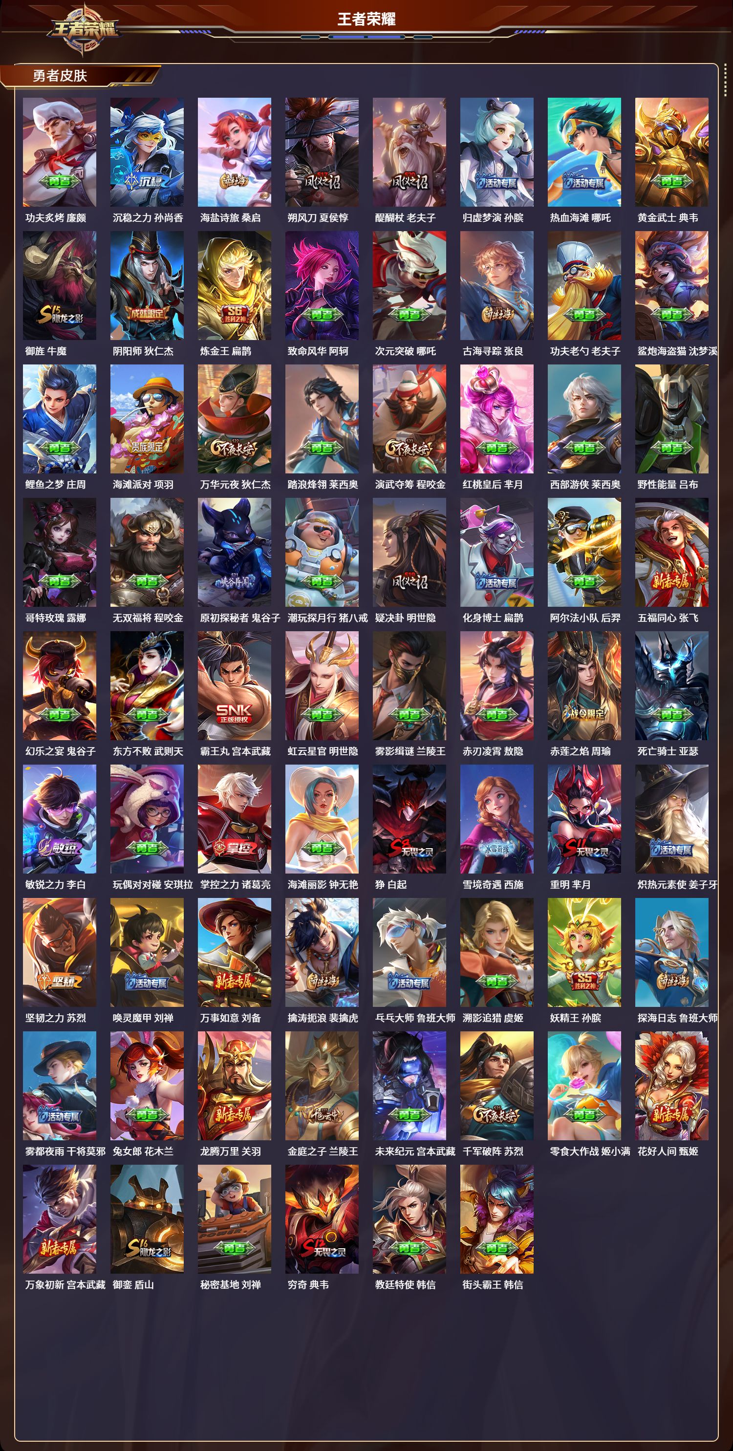 WZQM4240865王者荣耀账号详情图3