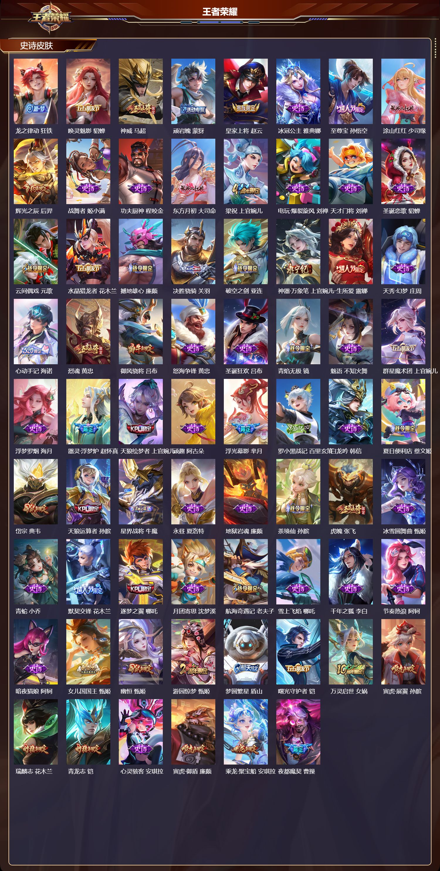 WZQM4241385王者荣耀账号详情图5