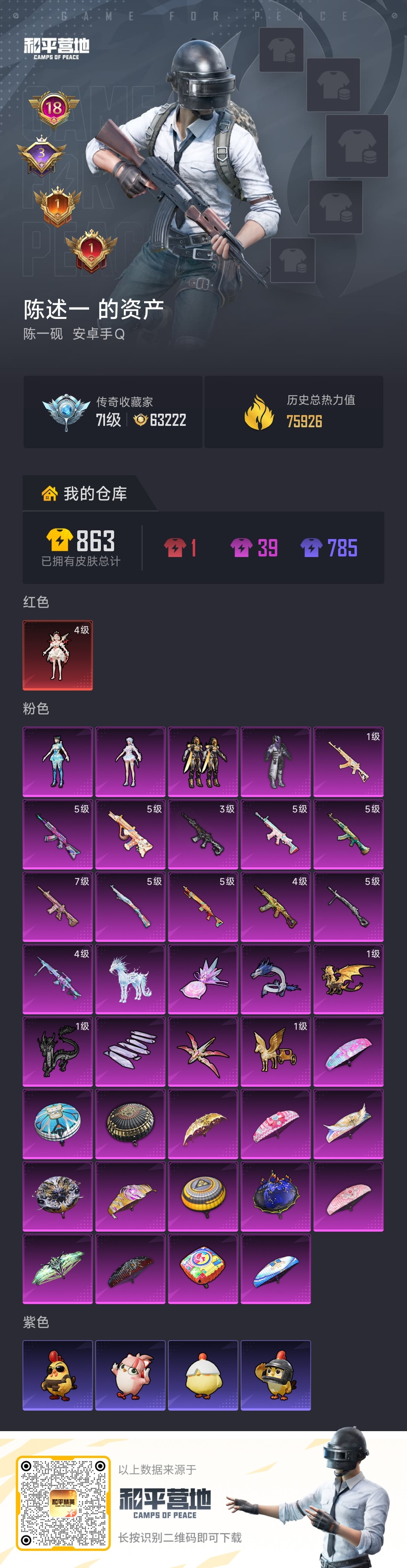 HPSJ4132487和平精英账号详情图2