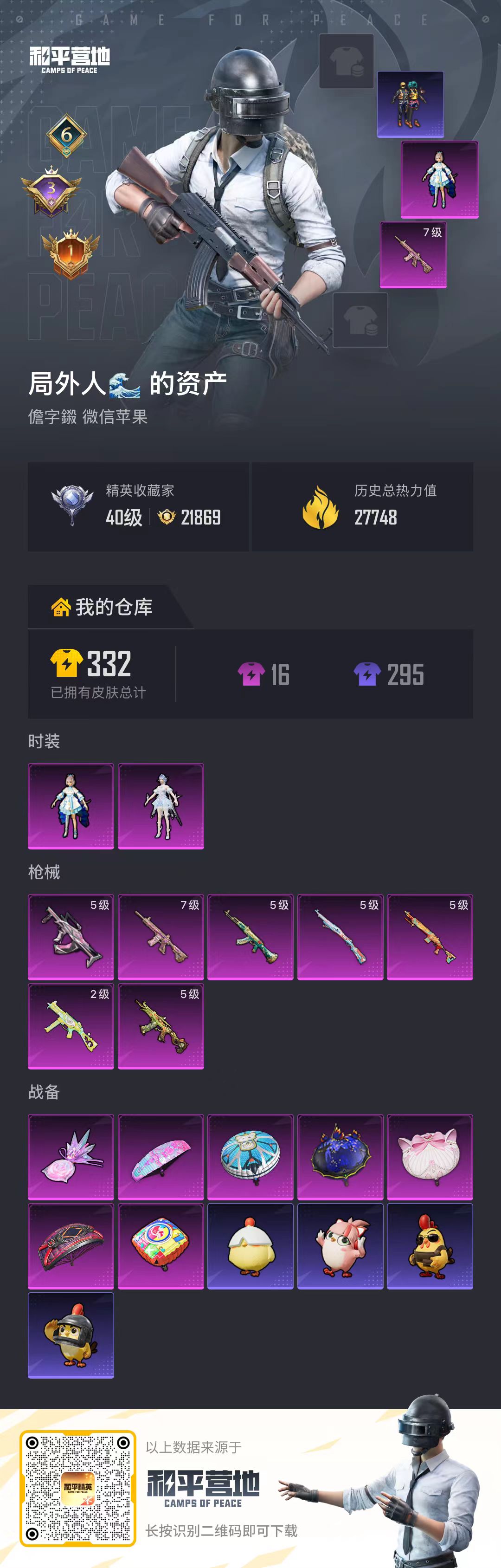 HPSJ4132582和平精英账号详情图2