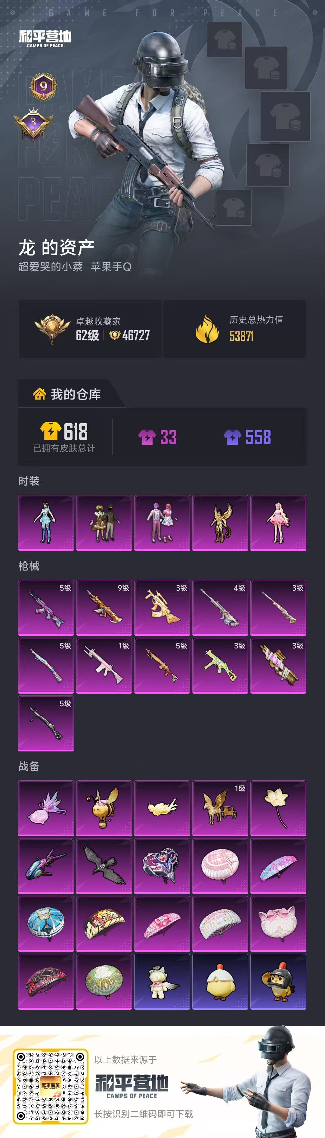 HPCMW4134893和平精英账号详情图5