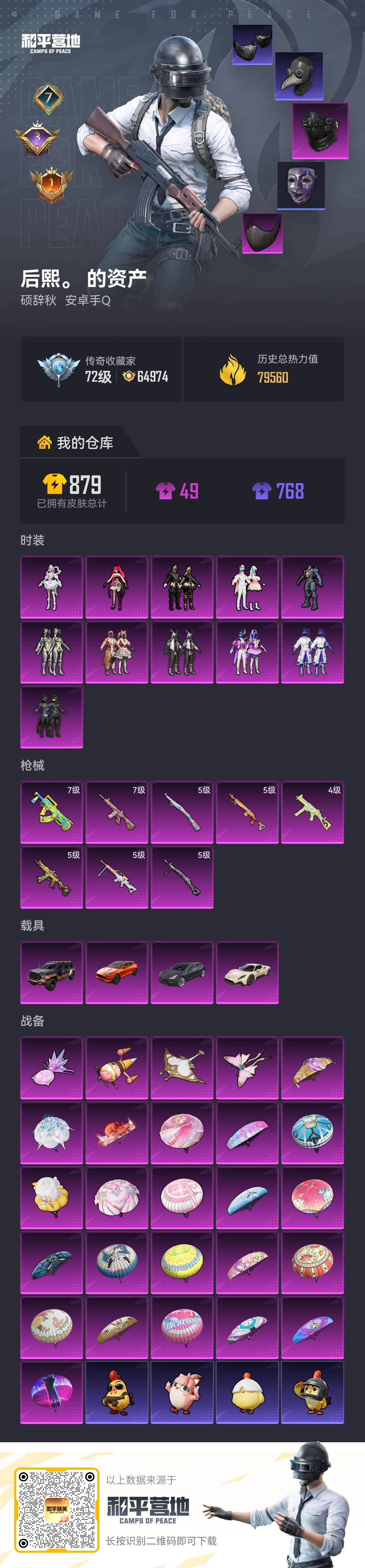 HPLX4135354和平精英账号详情图2 HPLX4135354和平精英账号详情图2