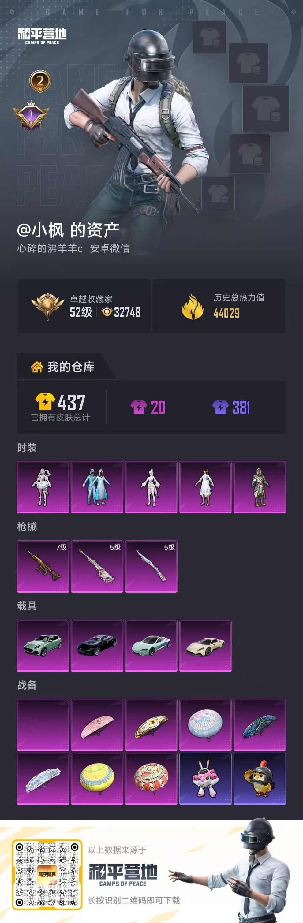 HPSJ4132515和平精英账号详情图2 HPSJ4132515和平精英账号详情图2