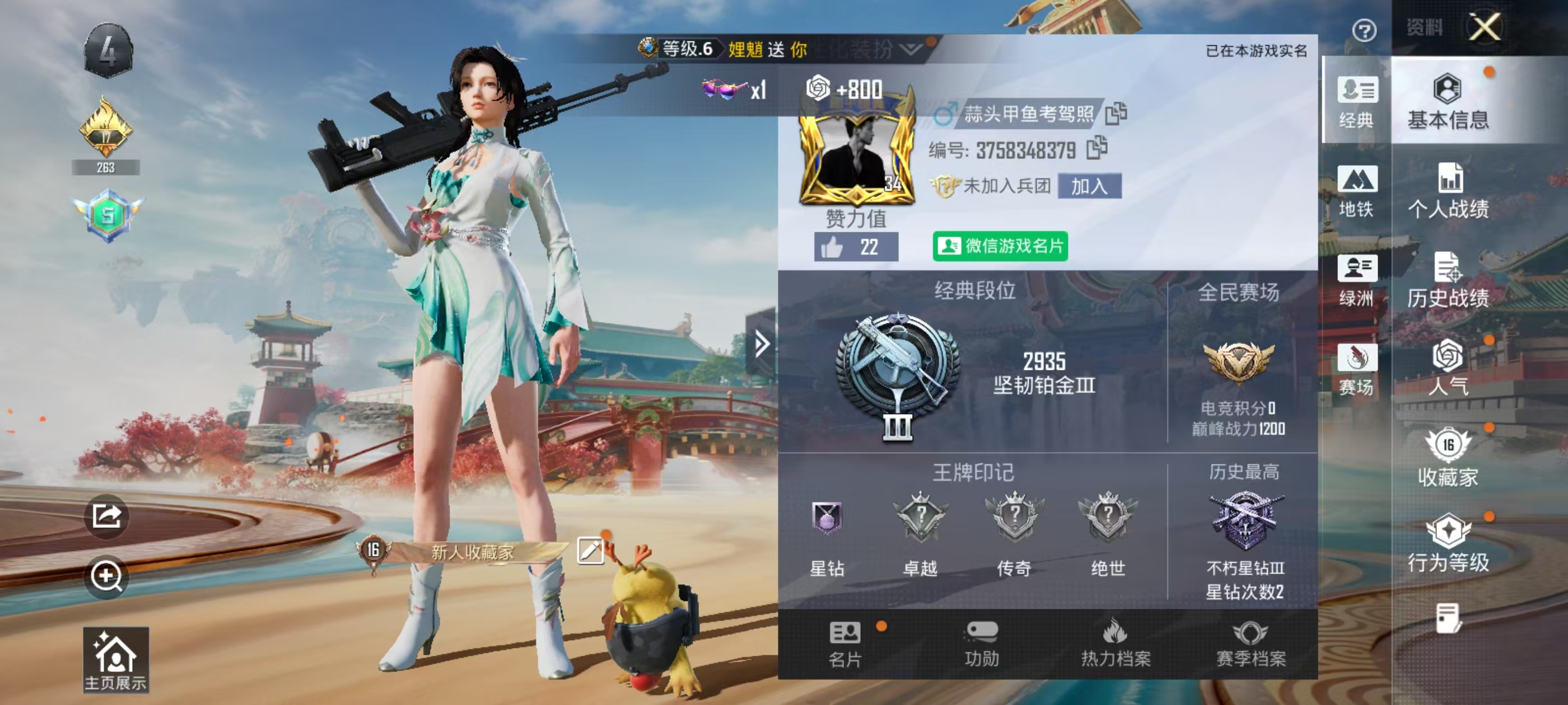 HPSJ4132440和平精英账号详情图3